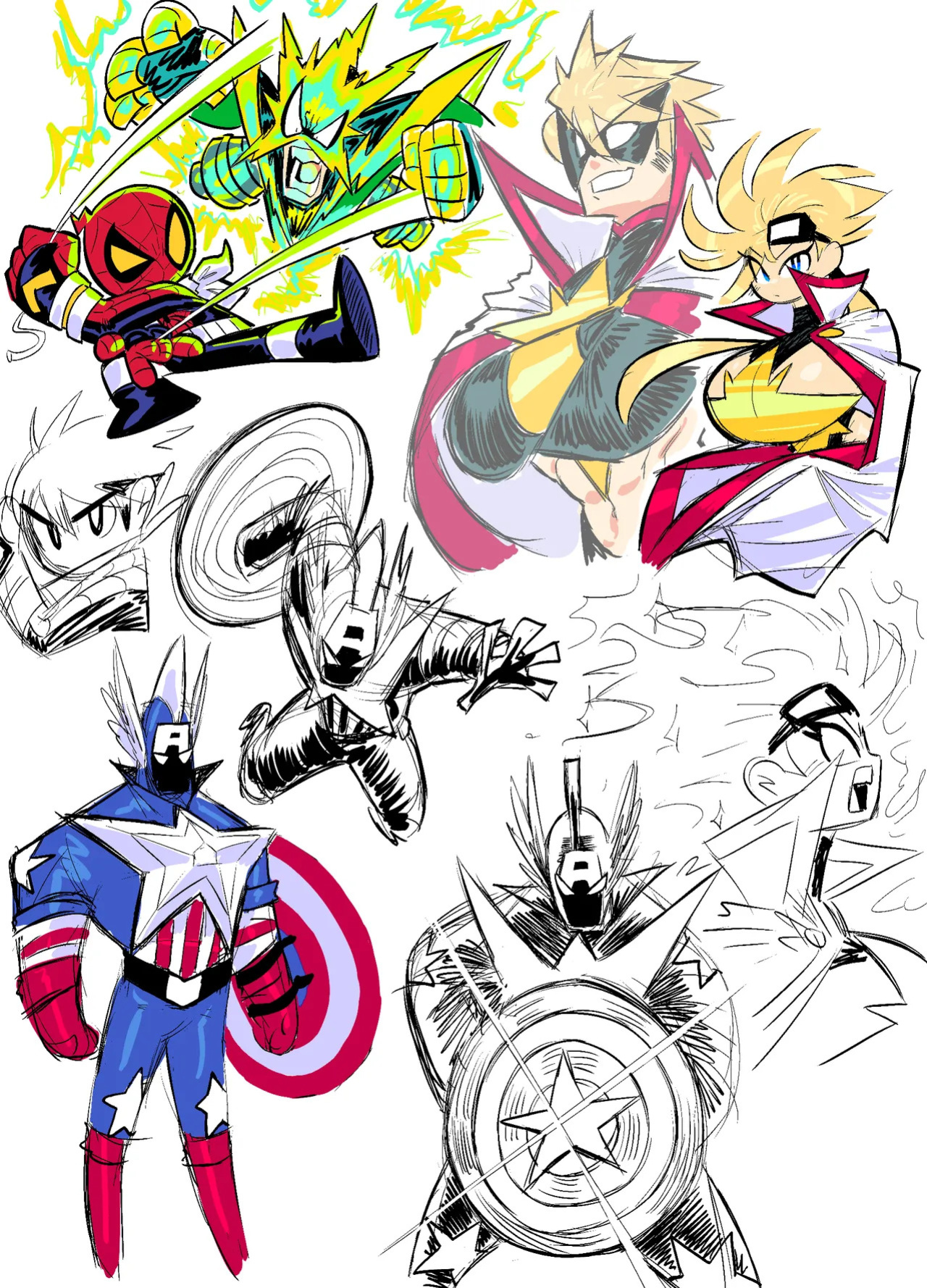 [Theguywhodrawsalot] I sure love me some Marvel girls