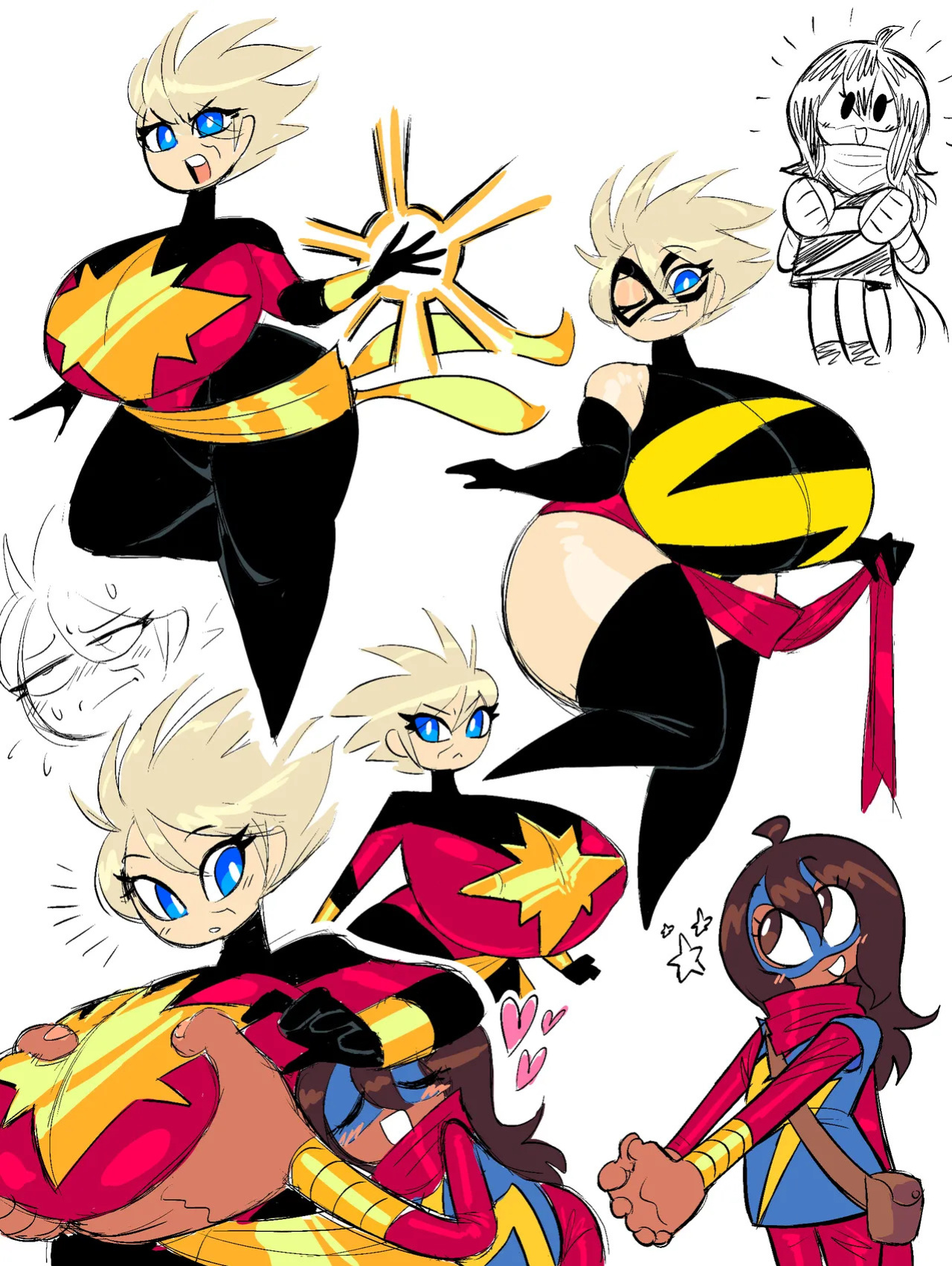 [Theguywhodrawsalot] I sure love me some Marvel girls