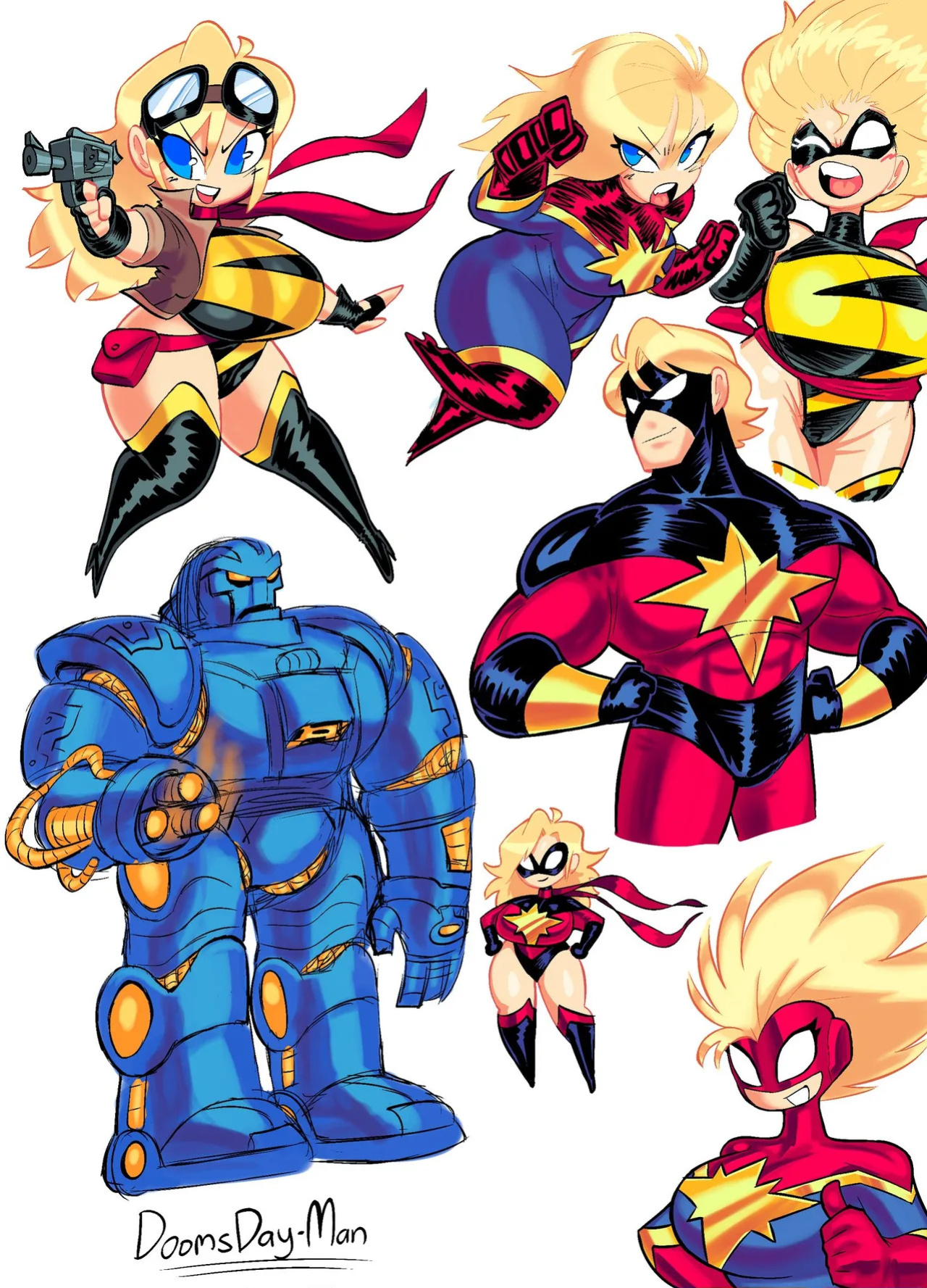 [Theguywhodrawsalot] I sure love me some Marvel girls