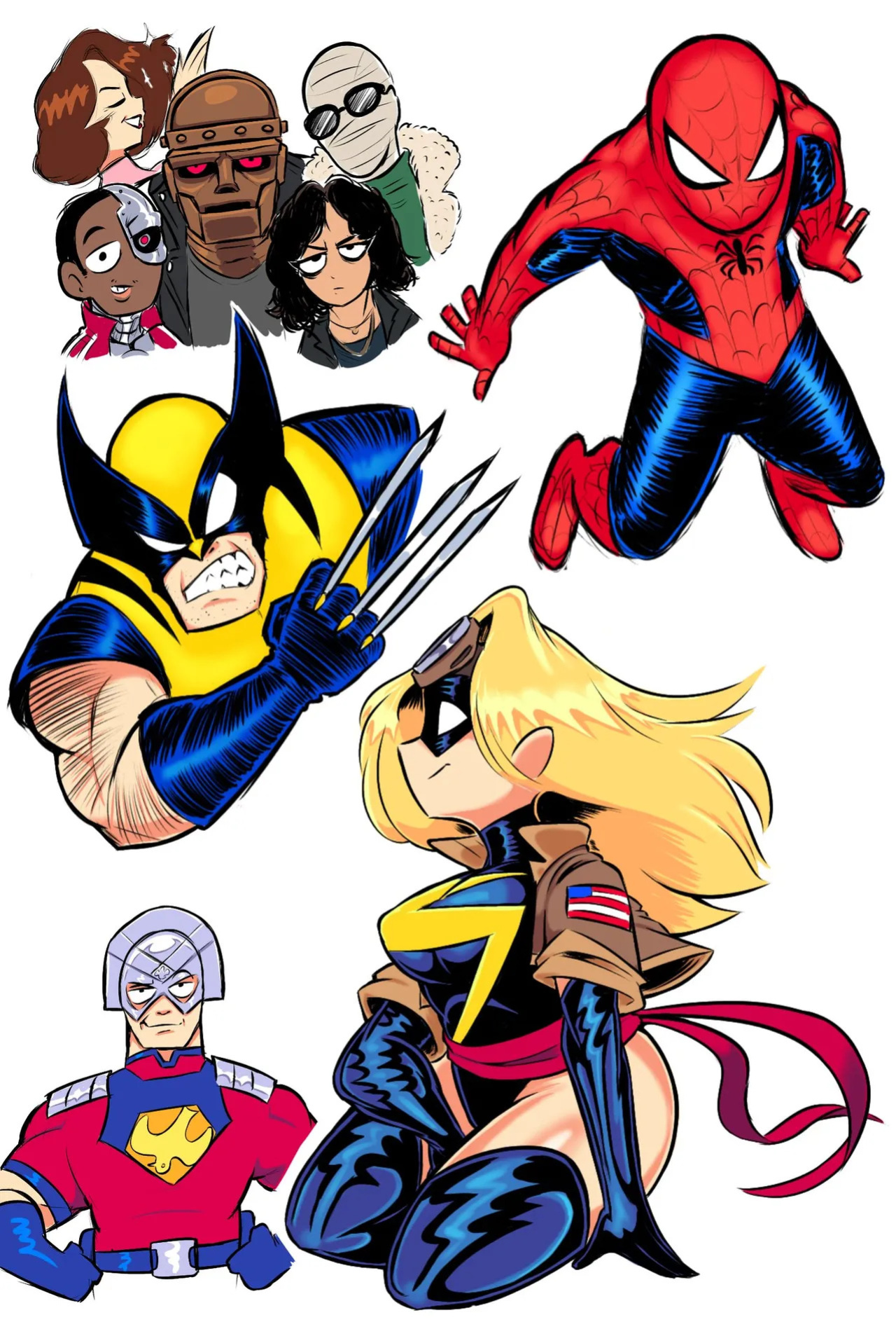 [Theguywhodrawsalot] I sure love me some Marvel girls