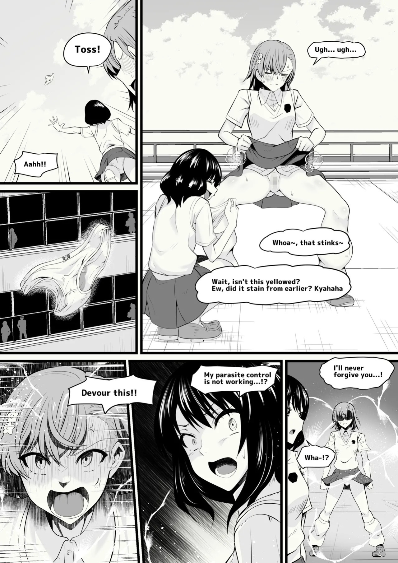 "Loser Toilet Girl, Mikoto ◯isaka" (Pixiv Fanbox)