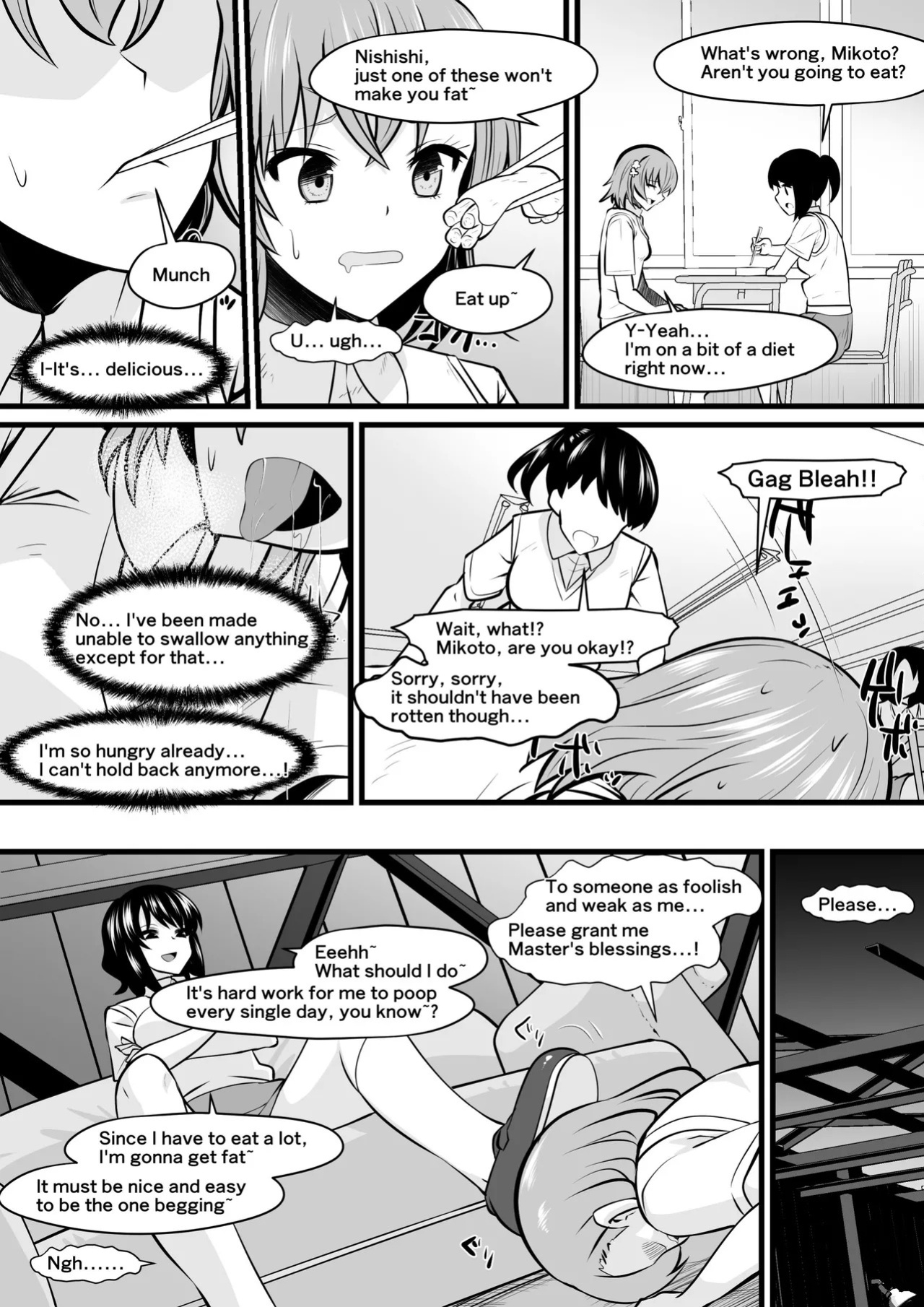 "Loser Toilet Girl, Mikoto ◯isaka" (Pixiv Fanbox)