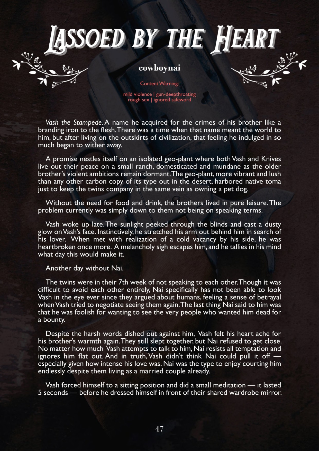 A Song of Brothers: A Knives x Vash Zine (Pages)