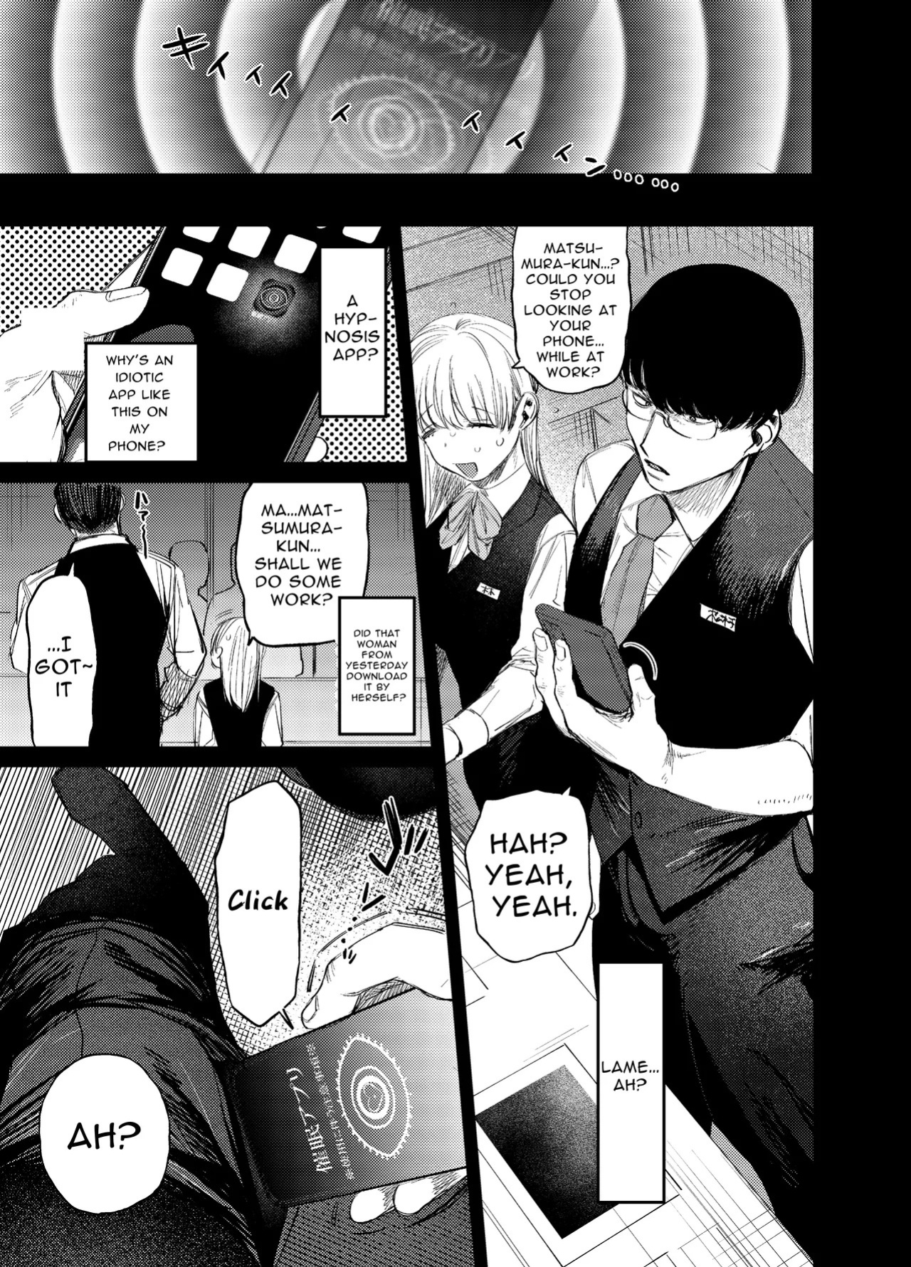 [Sakiccho dake! (Hotta Ahan)] Saimin Karaoke -Baito no Kouhai ni Itsunomanika Niku Onaho ni Sareteta Kudan- [English] [tintinnabulary]