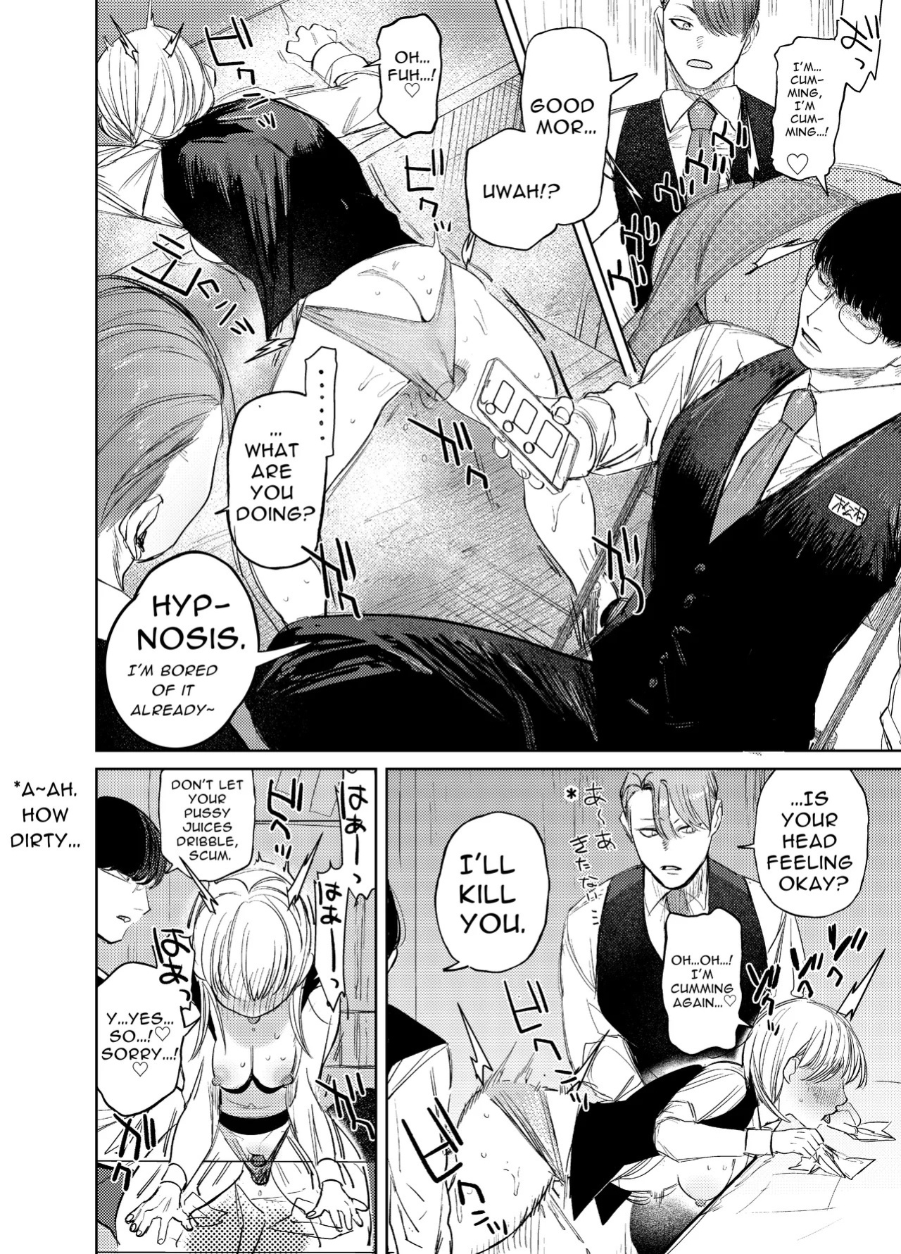 [Sakiccho dake! (Hotta Ahan)] Saimin Karaoke -Baito no Kouhai ni Itsunomanika Niku Onaho ni Sareteta Kudan- [English] [tintinnabulary]