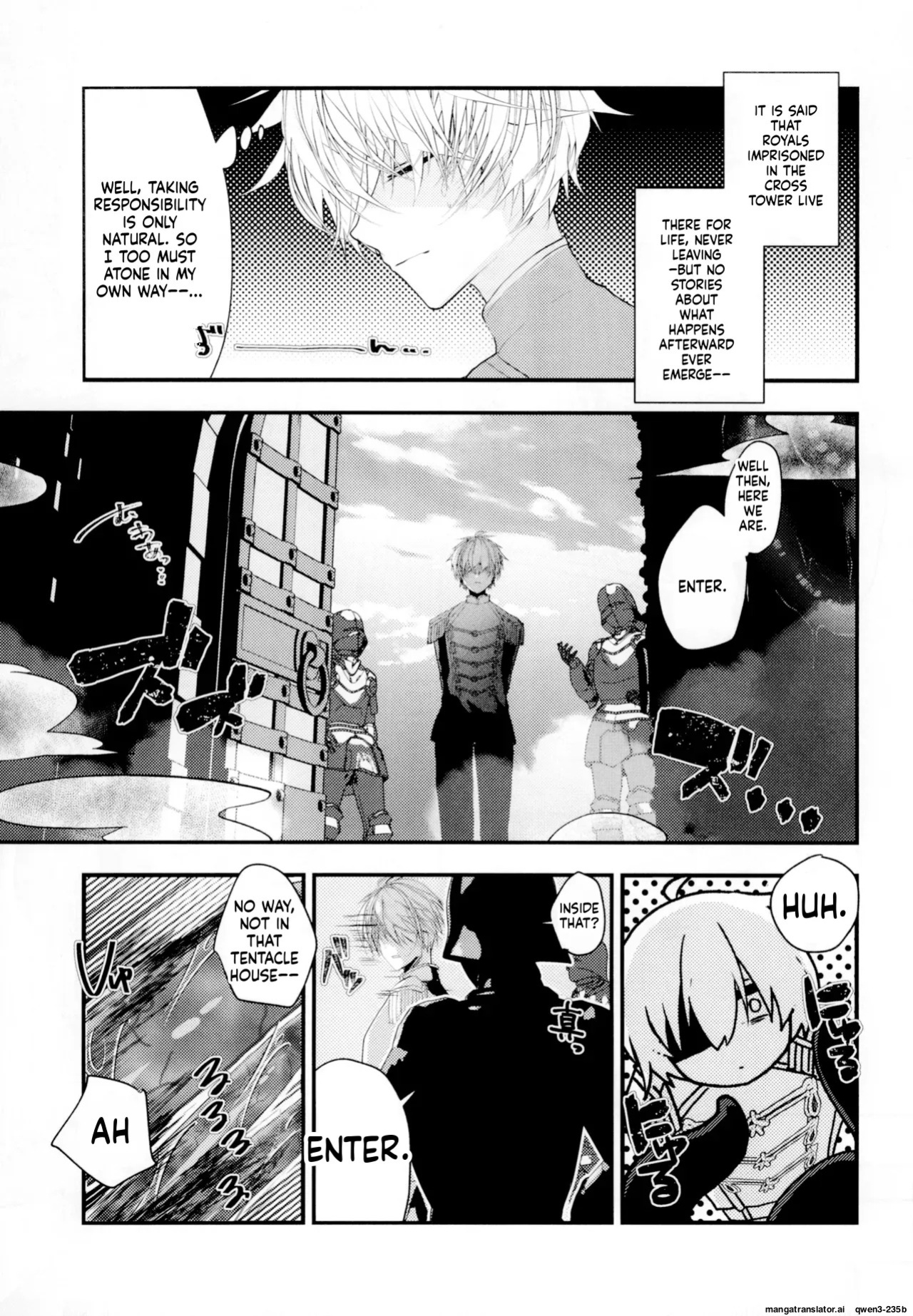 [SOTOKARASATTO (Yamamoto Fuchine)] Hijiri Tenta Cross Oukoku no Himitsu [English] [SCANMTL] [Digital]