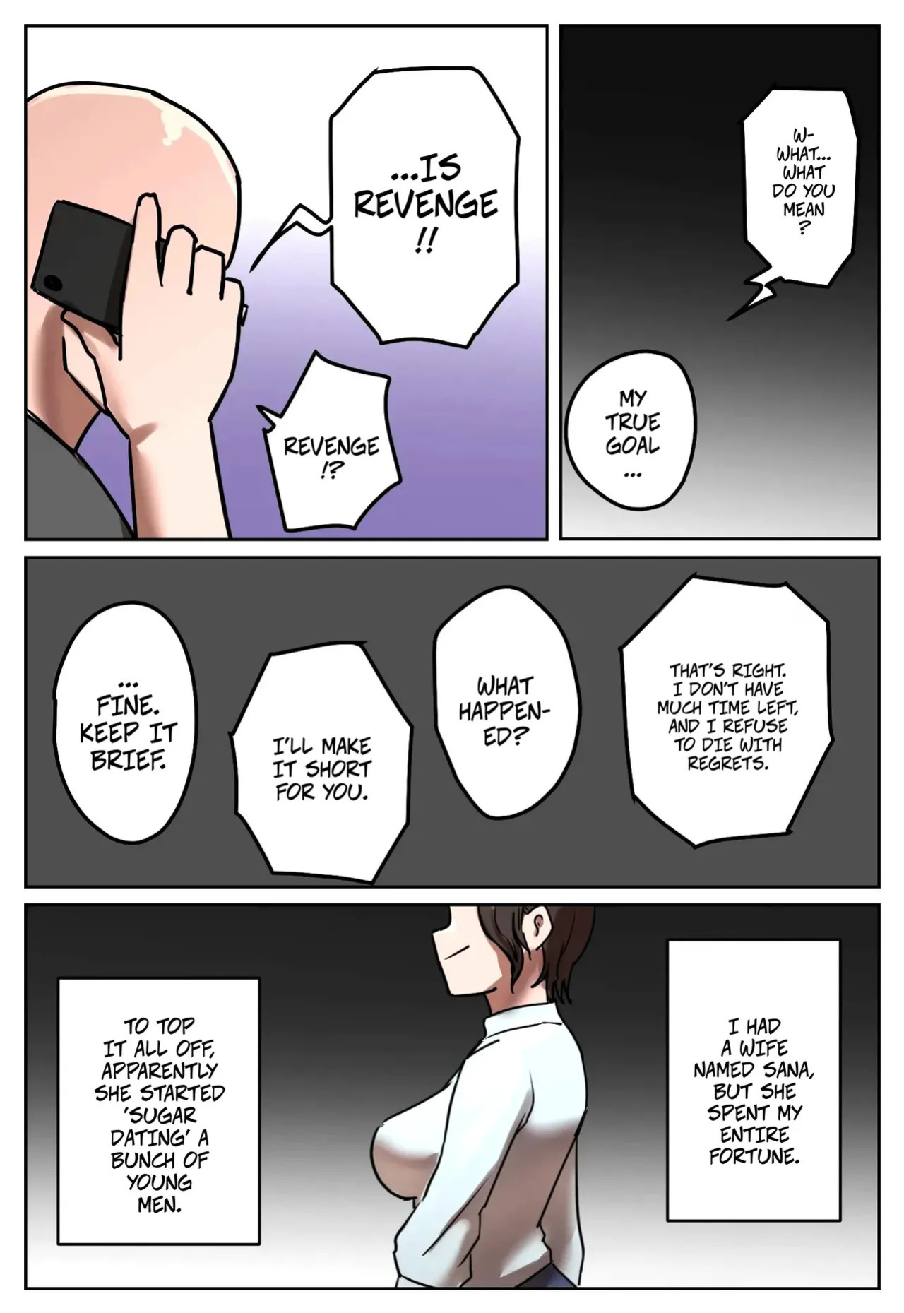 [Chotto B-Sen] Fukushū Yami Baito "Watashi no Moto Tsuma o Ninshin Sasete Hoshī" | My Part-Time Job Is Getting Revenge: Get My Ex-Wife Pregnant [Full Color-ban] [English]