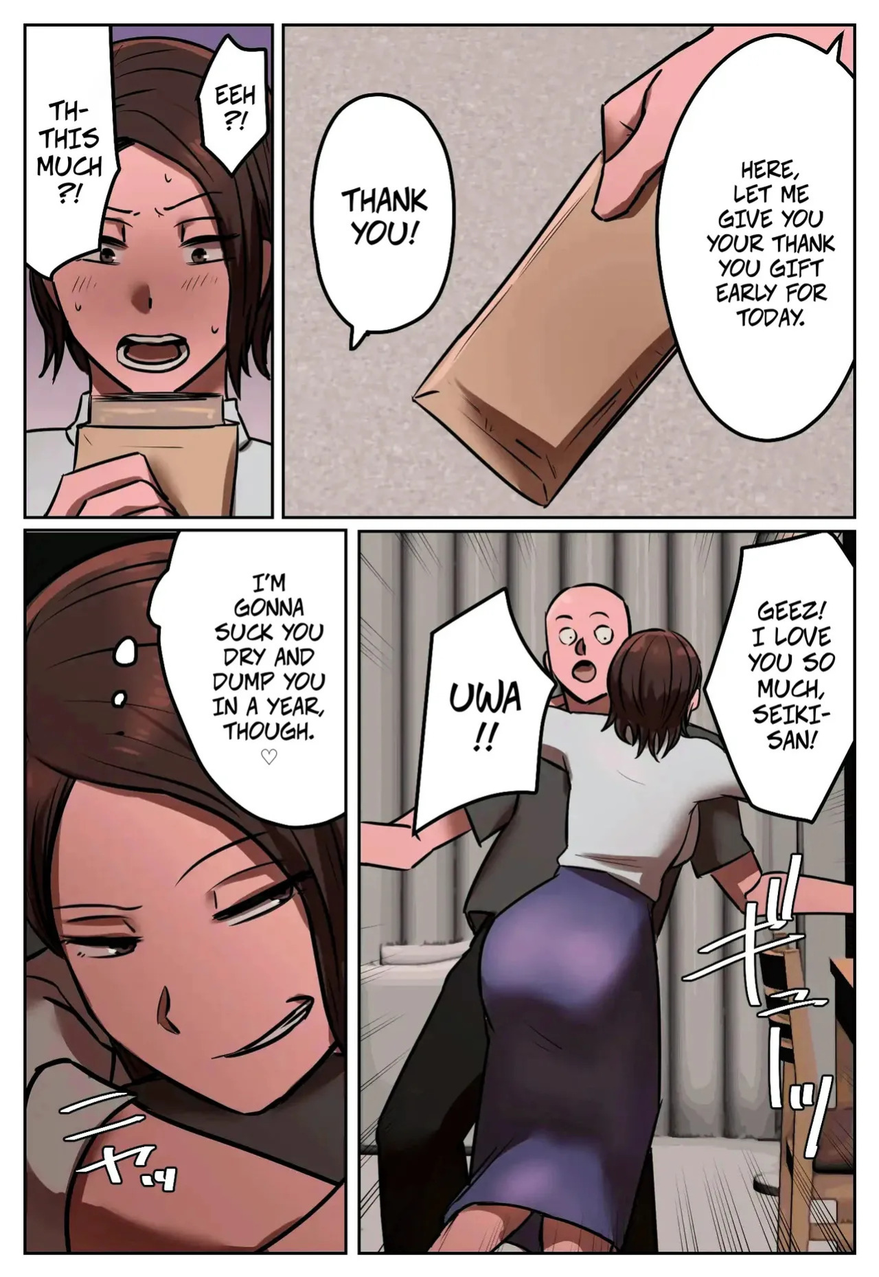 [Chotto B-Sen] Fukushū Yami Baito "Watashi no Moto Tsuma o Ninshin Sasete Hoshī" | My Part-Time Job Is Getting Revenge: Get My Ex-Wife Pregnant [Full Color-ban] [English]