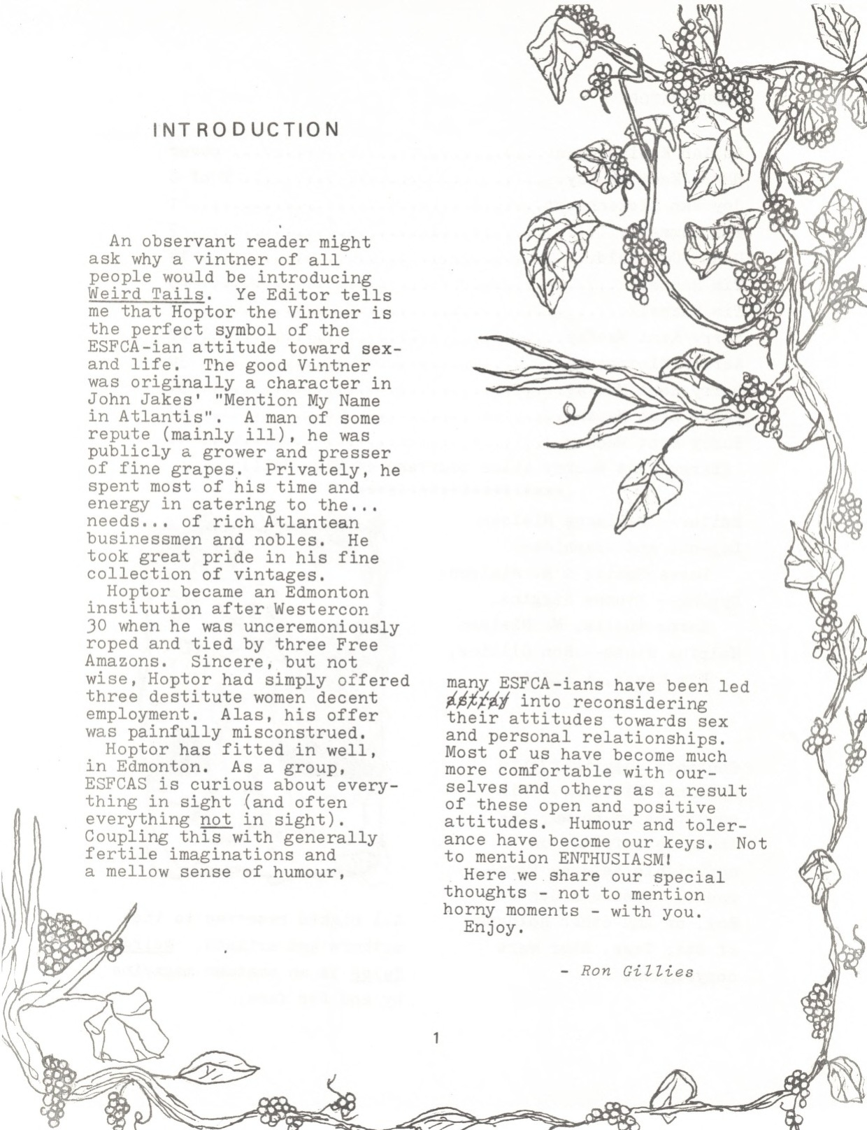 [Edmonton Science Fiction and Comic Arts Society] Weird Tails 1979