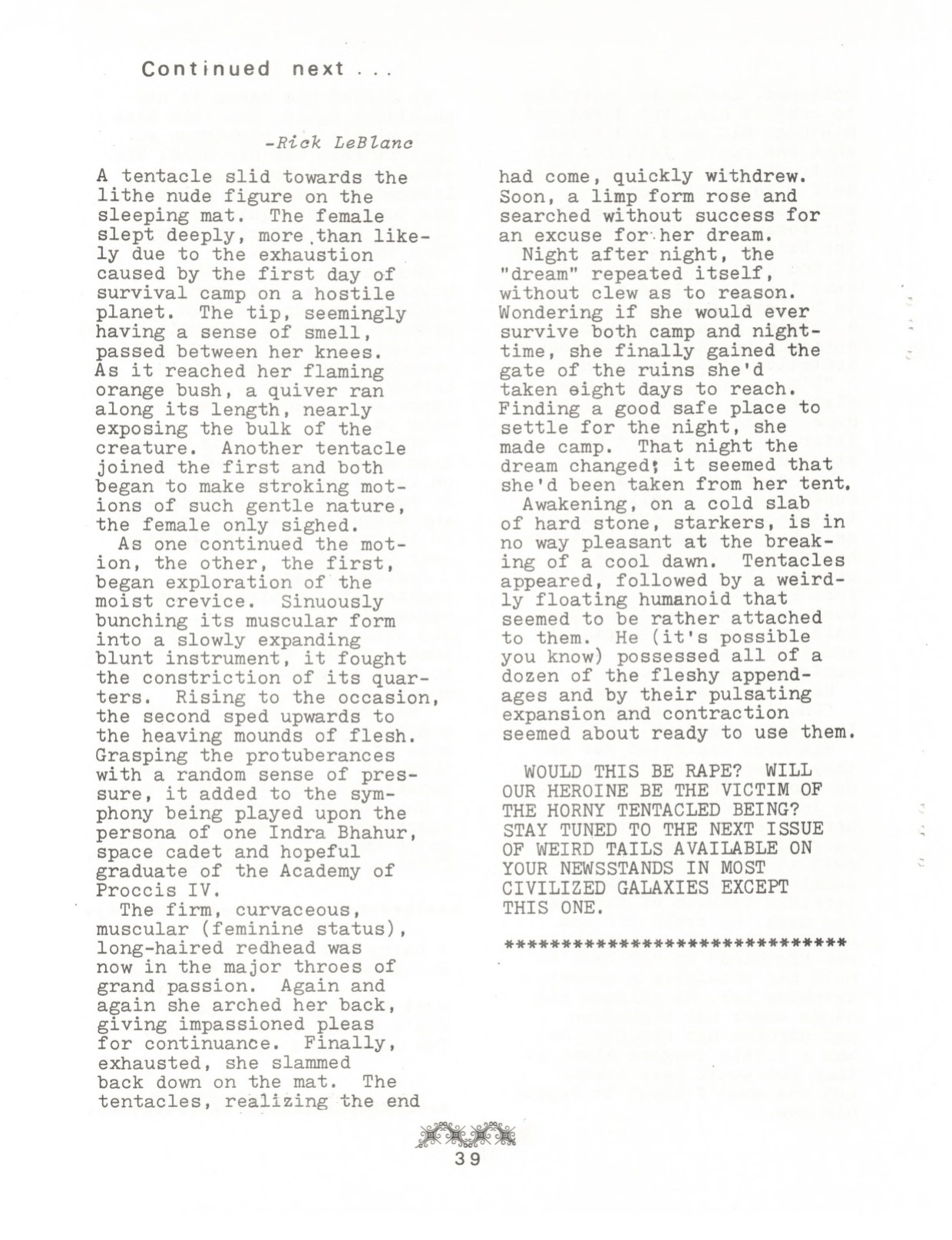 [Edmonton Science Fiction and Comic Arts Society] Weird Tails 1979