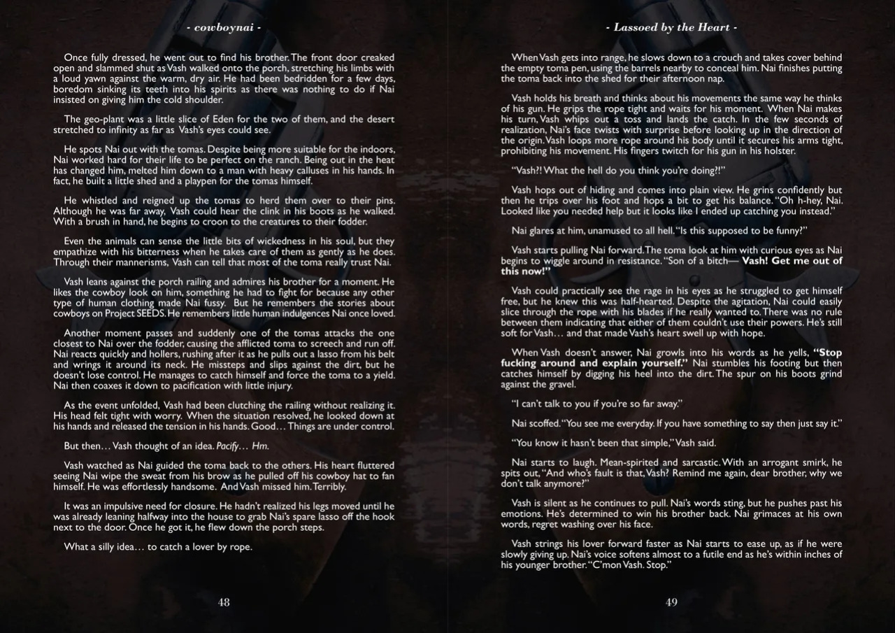 A Song of Brothers: A Knives x Vash Zine (Spreads)