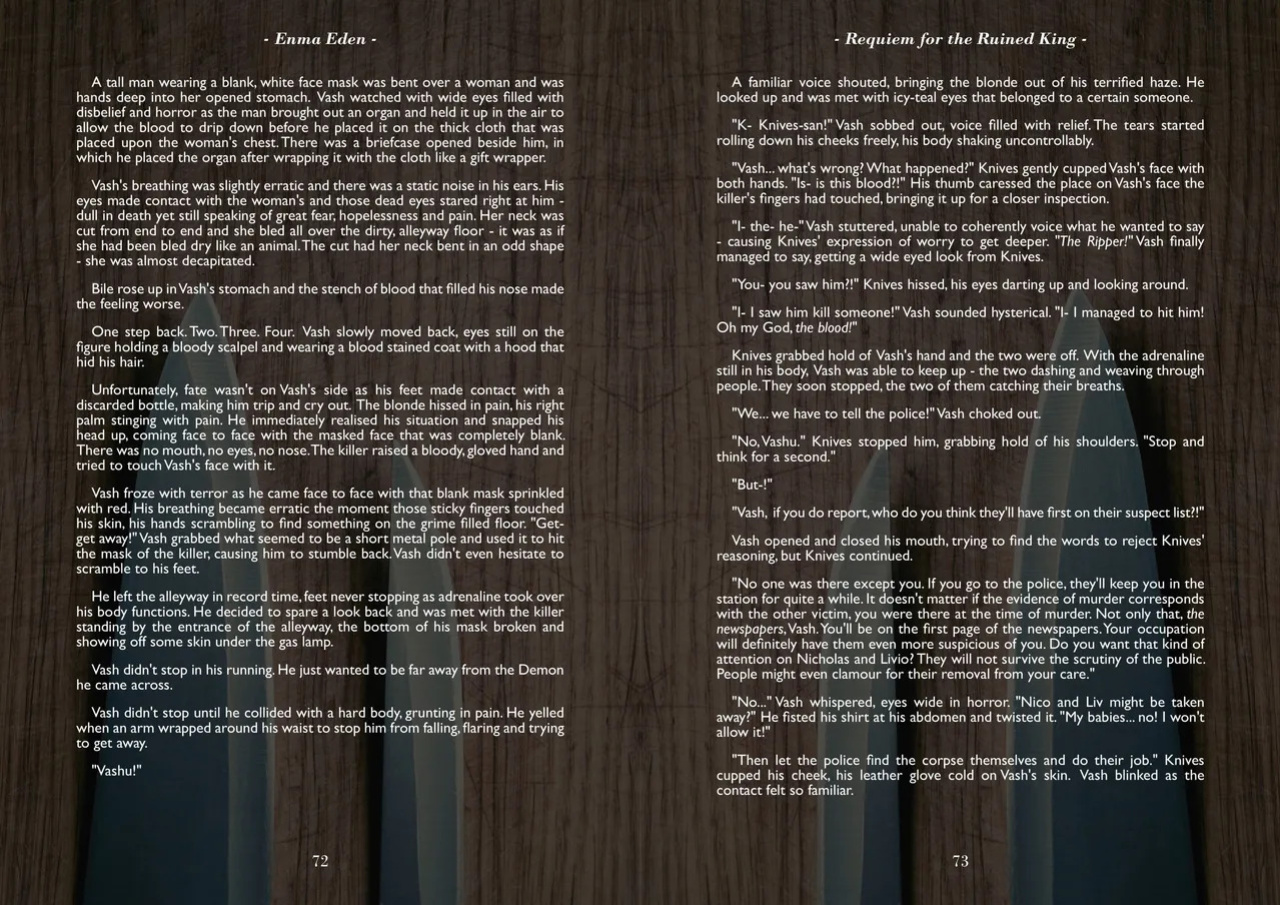 A Song of Brothers: A Knives x Vash Zine (Spreads)