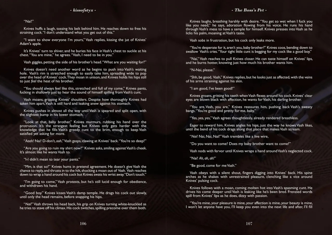 A Song of Brothers: A Knives x Vash Zine (Spreads)