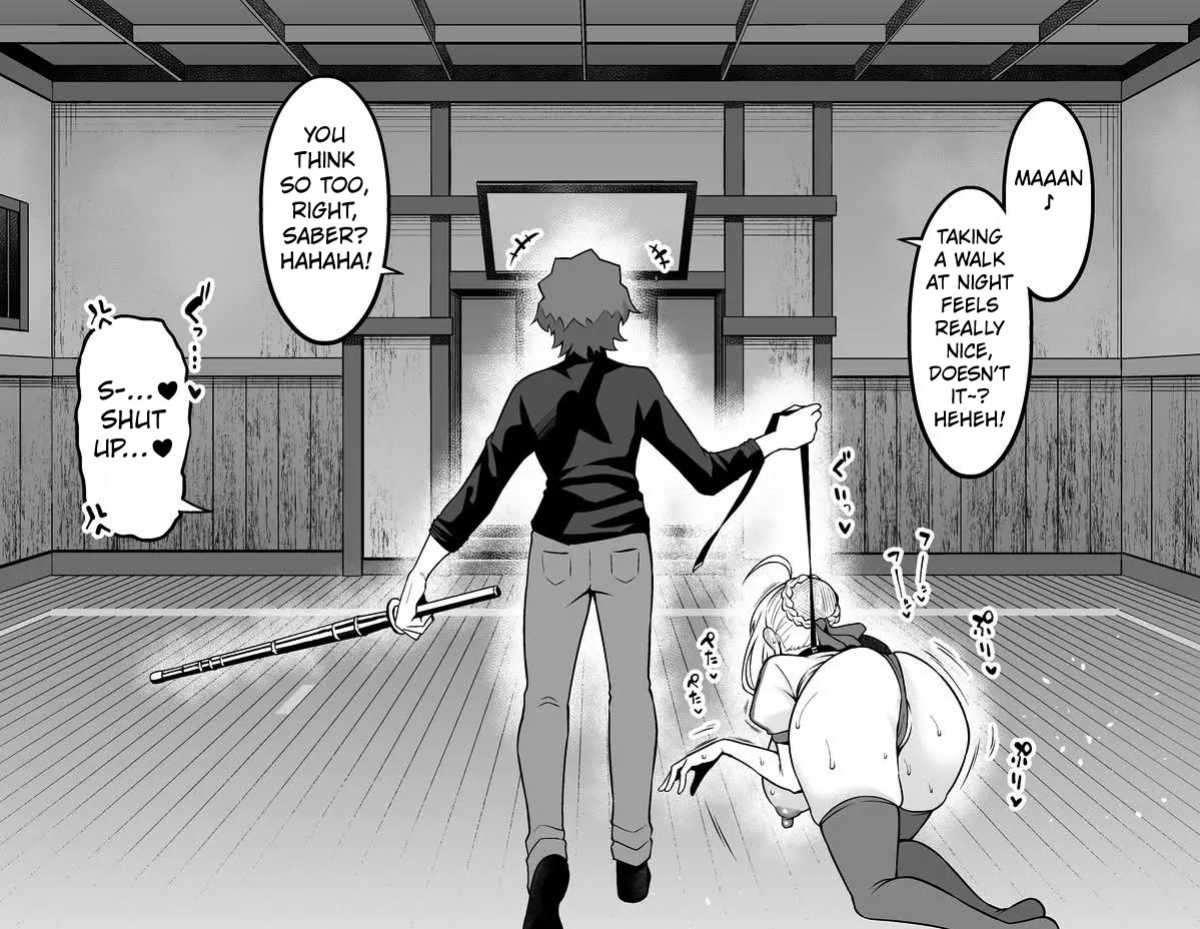 [Ankoman] Arturia, Shinji to Yoru no Sanpo | Shinji is Taking Artoria For a Walk at Night (Fate/stay night) [English] [Kuraudo]