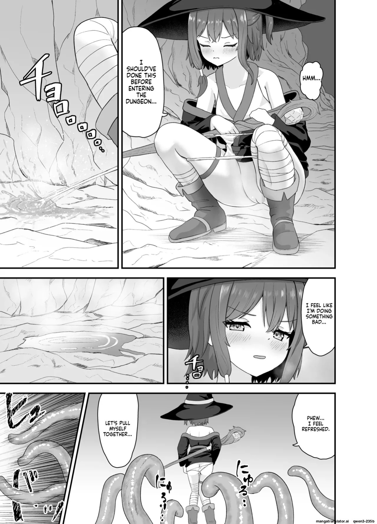 [Sakeru Buta (Asakura Takumi)] Tsuyoki na Madou Shoujo to Shokushu no Ori -Dungeon nite Shokushu ni Otsuru- [English] [SCANMTL]