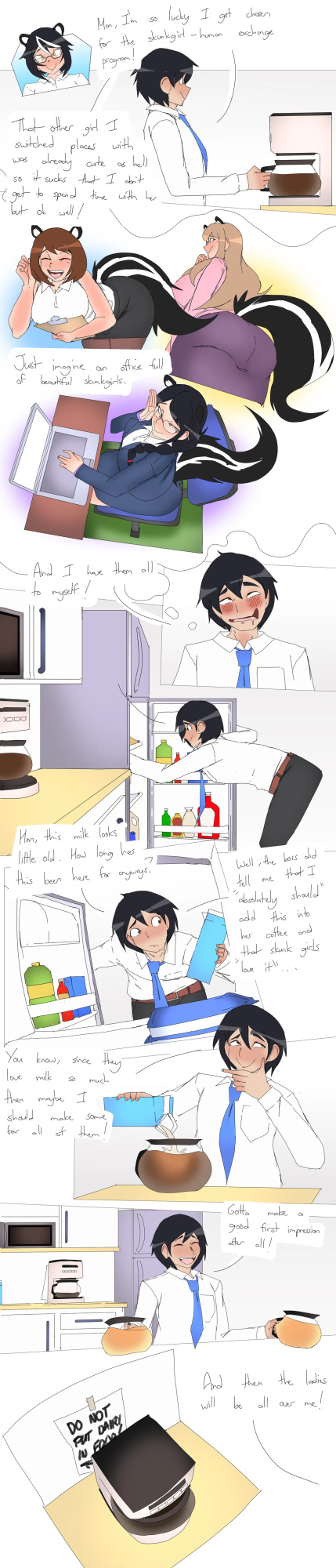 [Lazei] Skunk Girl Office Ladies Farting