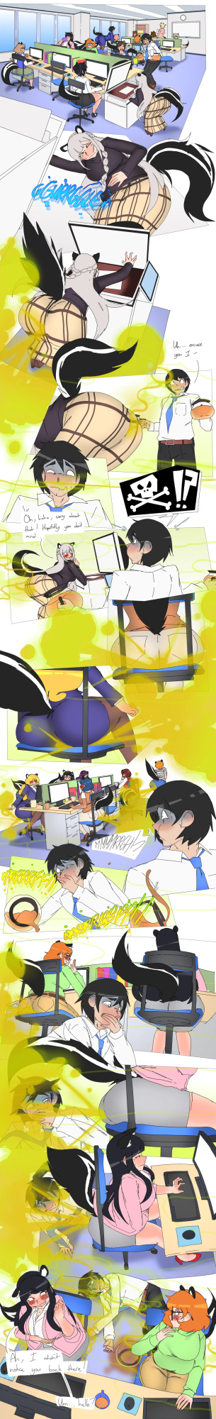[Lazei] Skunk Girl Office Ladies Farting