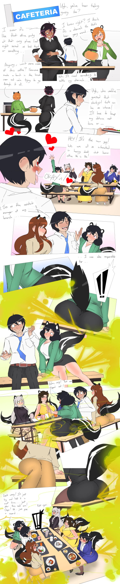 [Lazei] Skunk Girl Office Ladies Farting