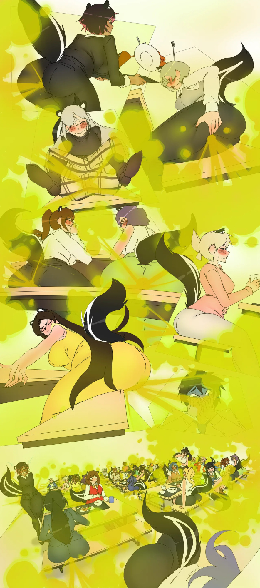 [Lazei] Skunk Girl Office Ladies Farting