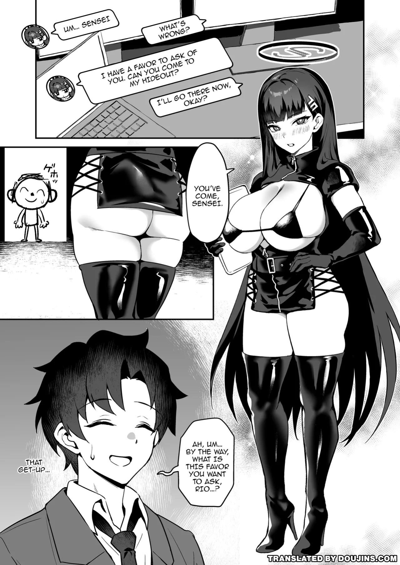 [Jirufans (Jirusu)] Sensei Onegai Watashi o Basshite Kudasai. - Sweet Discipline (Blue Archive) [English] [Doujins.com] [Digital]