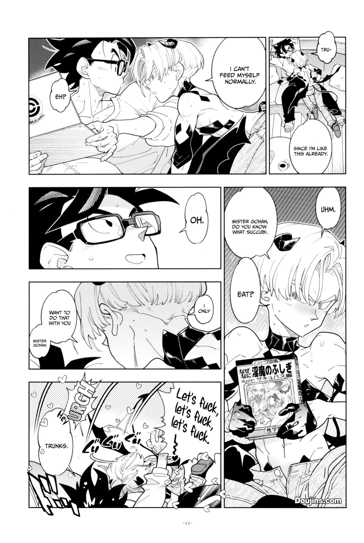 (DRAGON Geki GW2026) [Article 60 of Criminal Code (Shuhan)] Trunks-kun Succubus ni Naru. | Trunks Became a Succubus (Dragon Ball Super) [English] {Doujins.com}