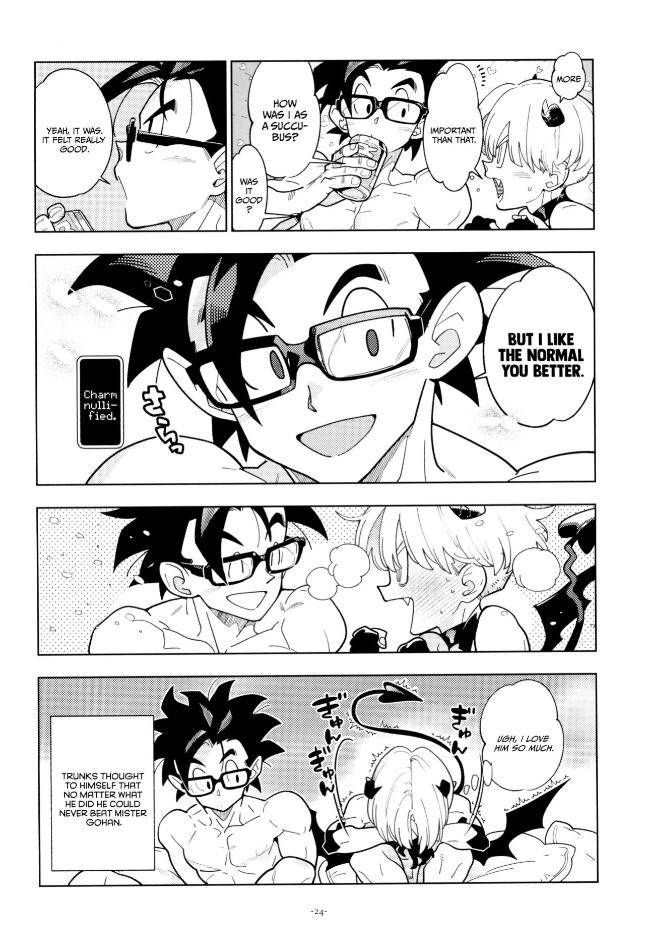 (DRAGON Geki GW2026) [Article 60 of Criminal Code (Shuhan)] Trunks-kun Succubus ni Naru. | Trunks Became a Succubus (Dragon Ball Super) [English] {Doujins.com}