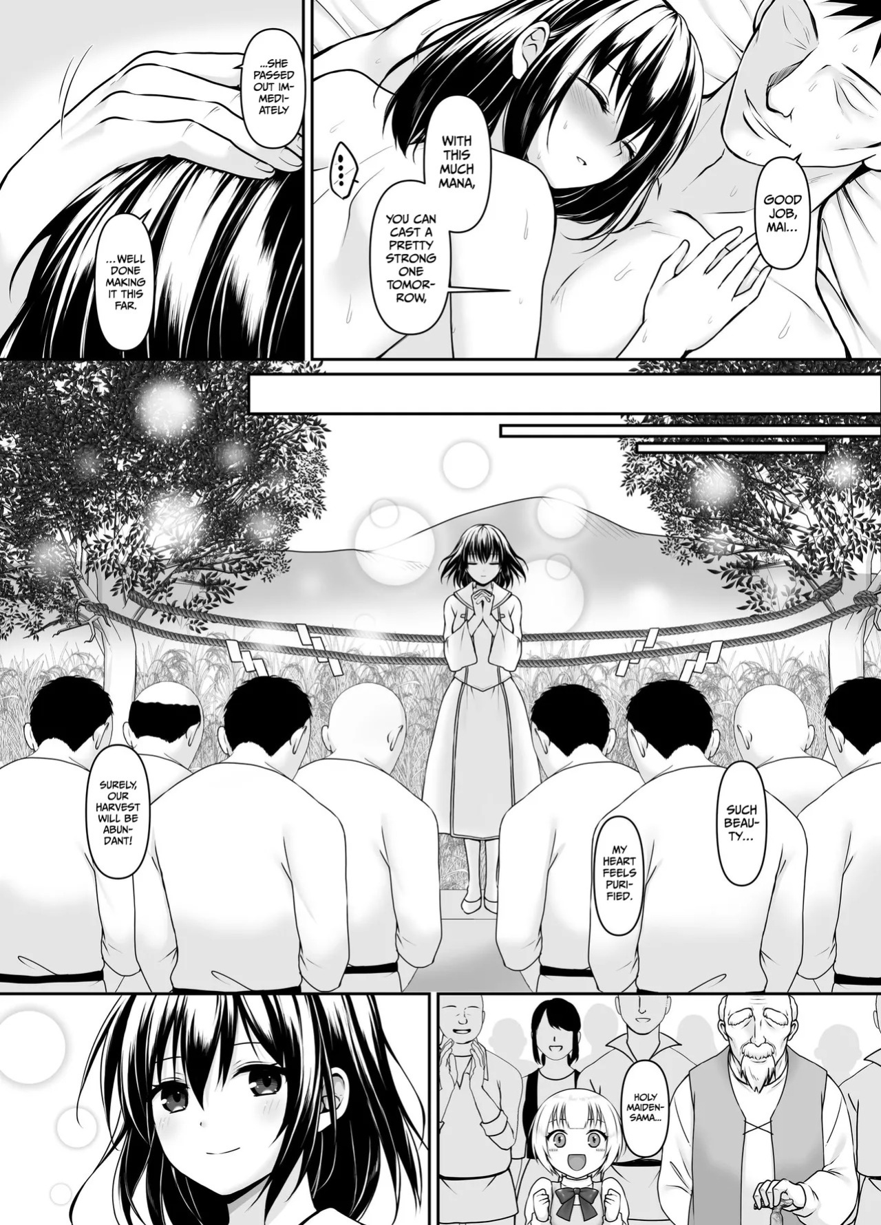 [Seika Kairaku Shoten (Tukimi Haku)] A story about a naive, black-haired Holy Maiden undergoing an intimate virginity inspection by a corrupt bishop [English] [Gagak_Ireng] (rewrite)