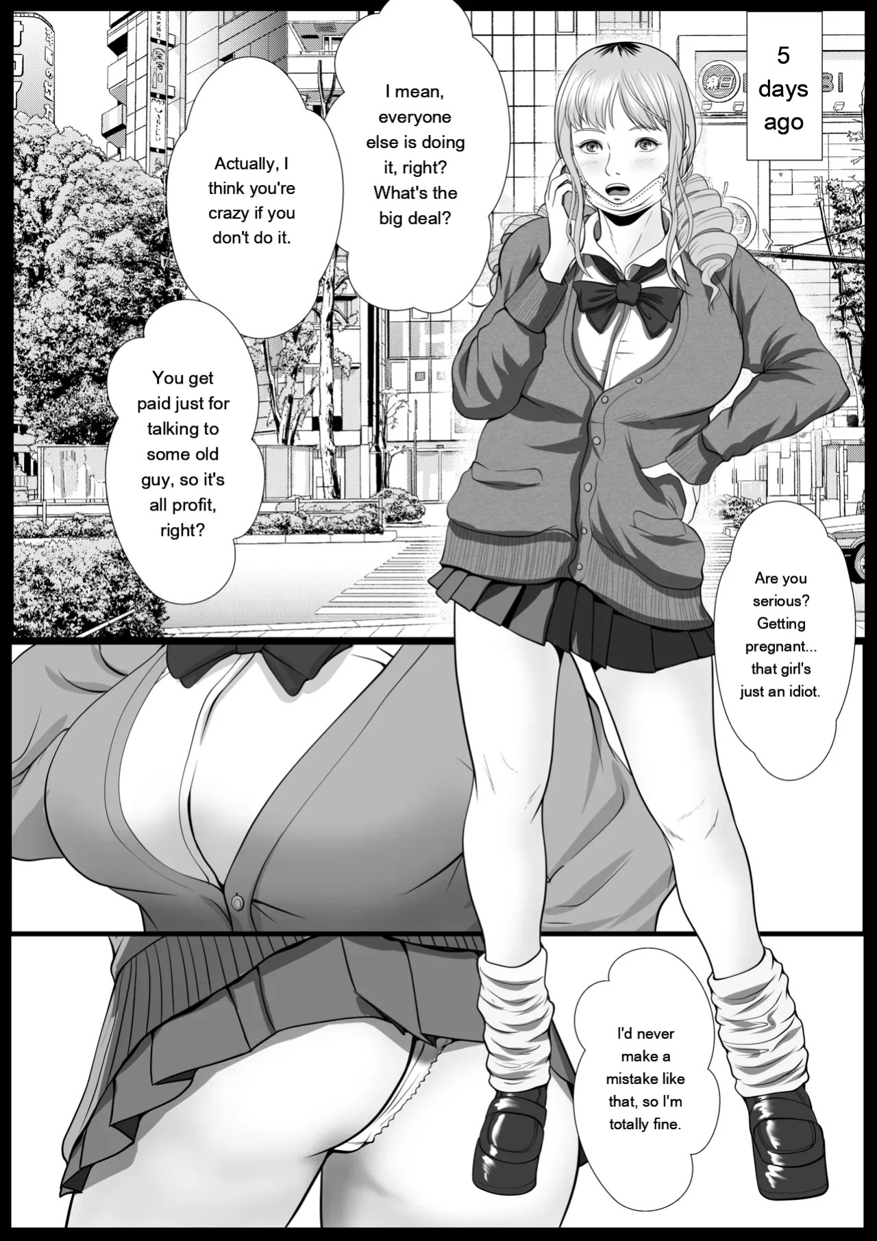 [Coela Network] Namaiki na Papakatsu Gal o Nakadashi Suru Houhou Ch. 3 Tachibana Asuka [English] [MTL]
