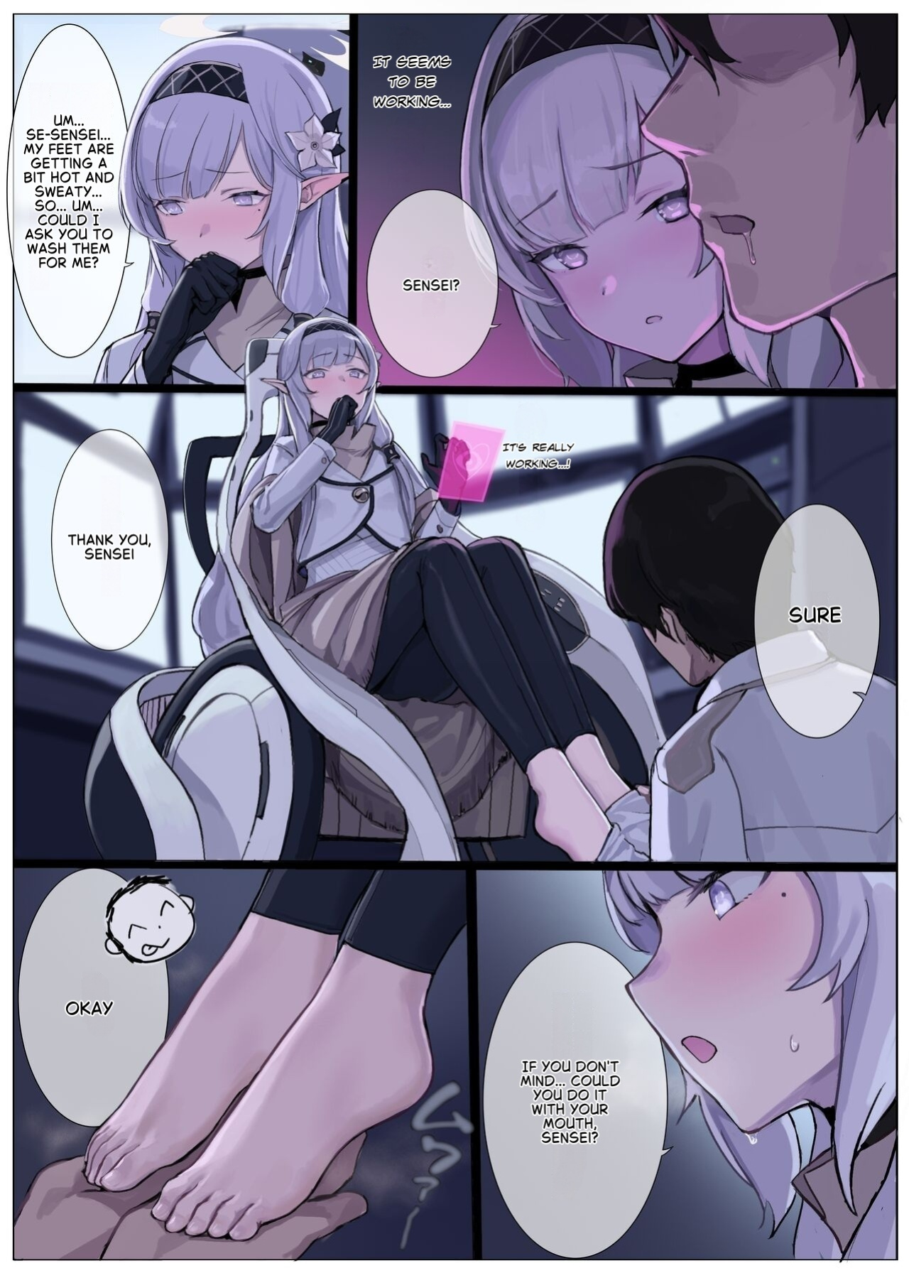 [Usagihara-sen (Usagihara Kuro)] Karada ga Hotel Saimin Hacking (Blue Archive) [Digital] [English]