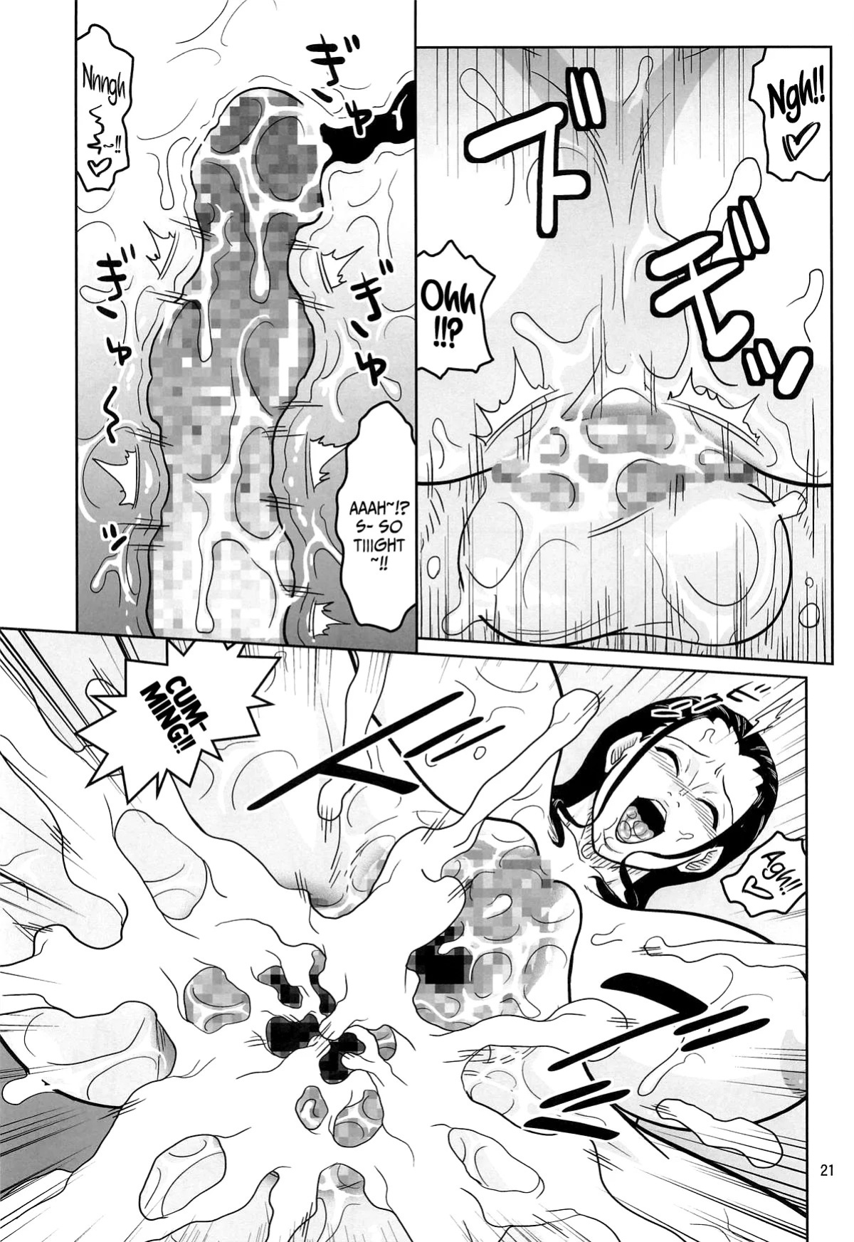 [ACID-HEAD (Murata.)] Nami to Robin no Dekamara Fudeoroshi 2 | Nami and Robin Taking a Huge Dick's Virginity 2 (One Piece) [English] {Doujins.com}