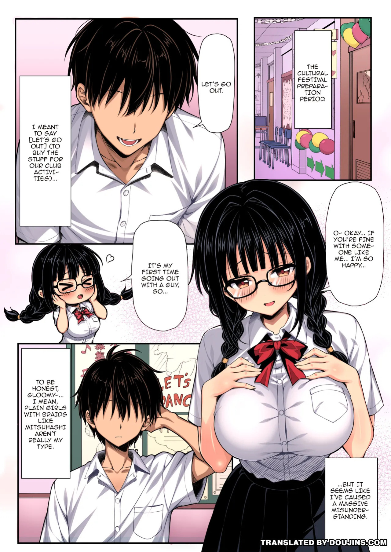 [Mimizu Thousand (Kuroneko Lamp)] Kanchigai kara Tsukiau Koto ni natta Jimi na Joshi ga Jitsuwa Mechakucha Dosukebe Onna datta | The Plain Girl Color-ban I Started Dating After A Misunderstanding Turned Out To Be A Huge Pervert Color [English] {Doujins.co