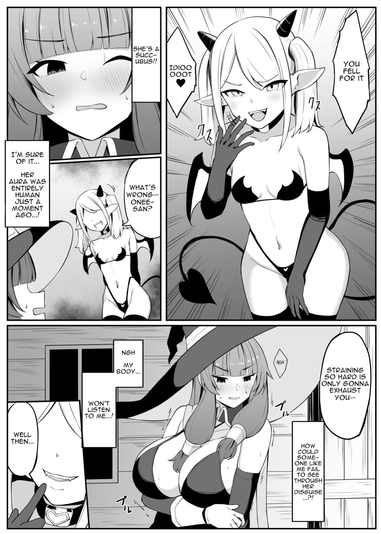 [Omochi no Mochiya (Wabimochi)] Saikyou Witch ga Succubus ni Miryou Sarete Haiboku Suru Hanashi | How the Strongest Witch Was Charmed and Defeated by a Succubus [English]