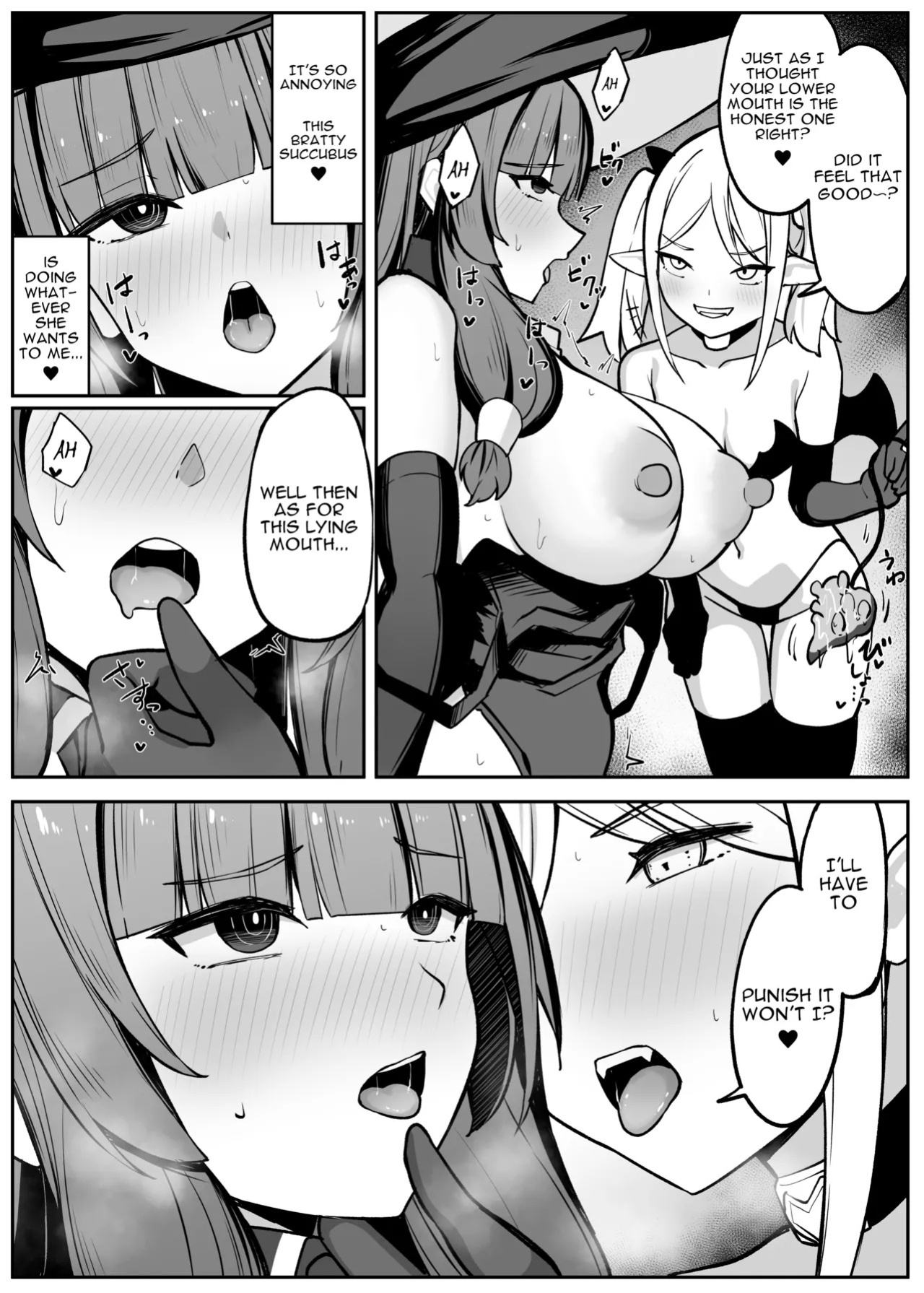 [Omochi no Mochiya (Wabimochi)] Saikyou Witch ga Succubus ni Miryou Sarete Haiboku Suru Hanashi | How the Strongest Witch Was Charmed and Defeated by a Succubus [English]