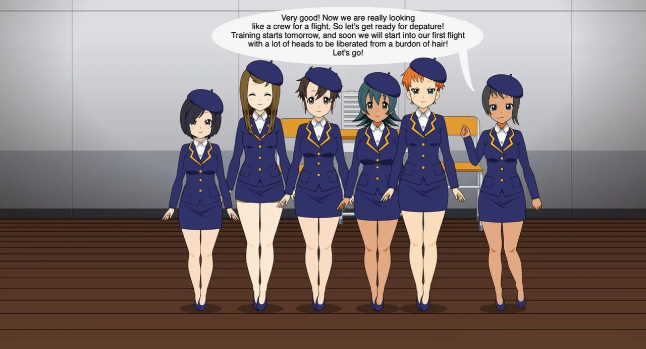 All Bald Airways - 01 - Jen's new Crew