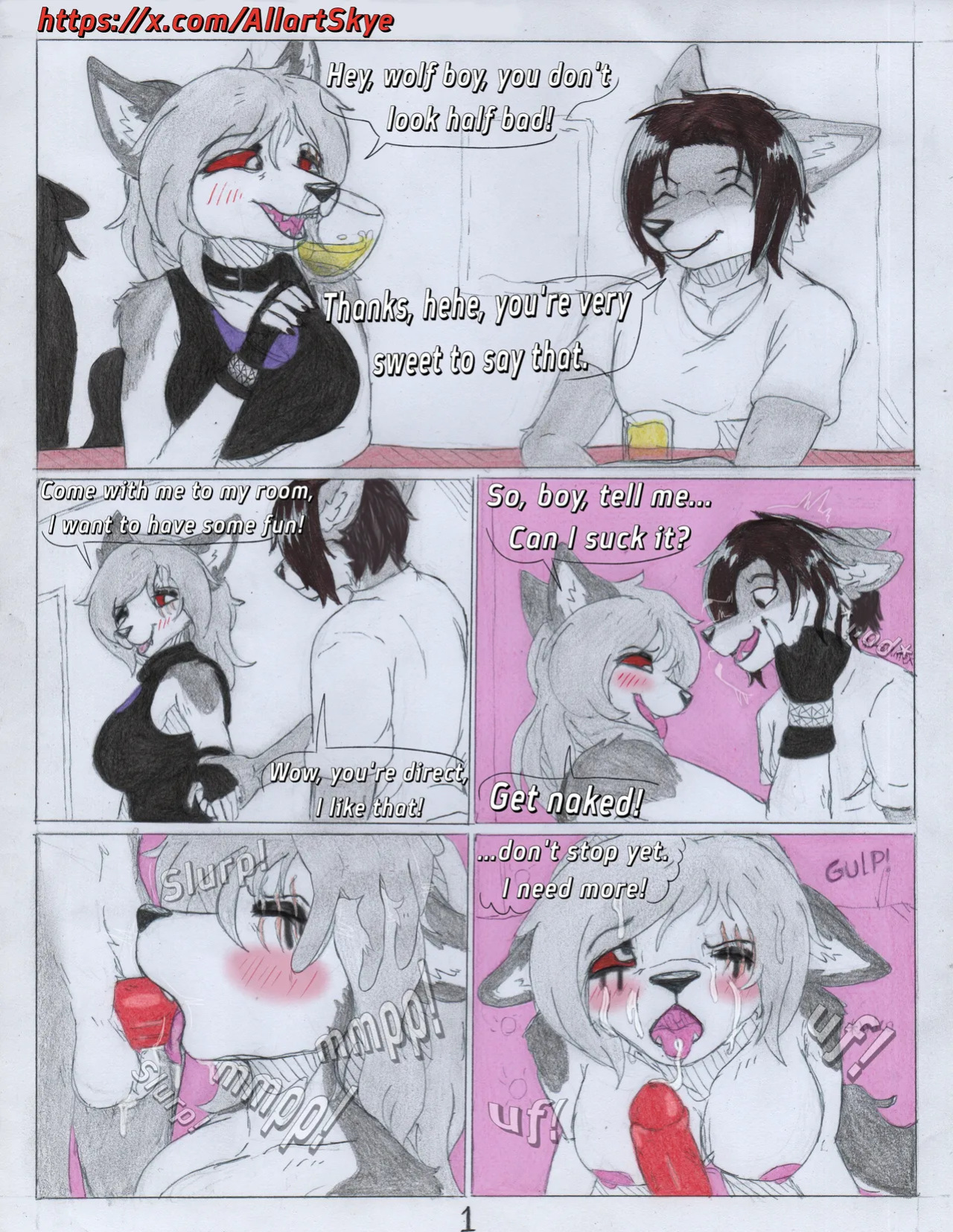 Skyethefurry no canon comics ENG