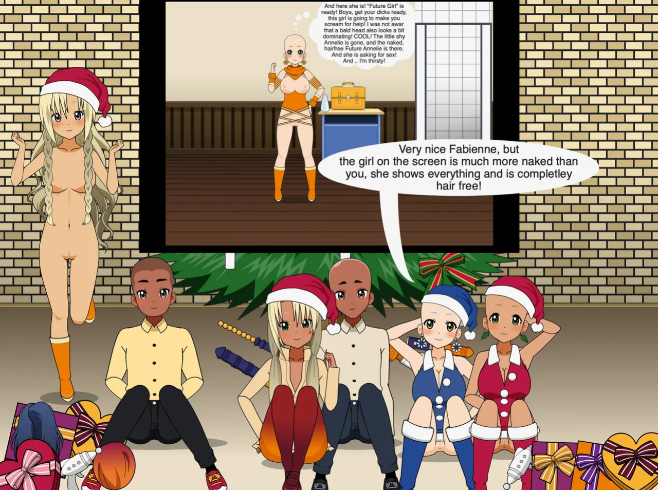 Christmas Girl celebrates Christmas - Merry Christmas 2