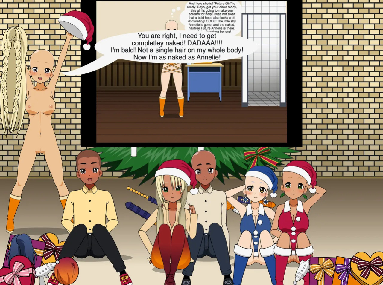 Christmas Girl celebrates Christmas - Merry Christmas 2