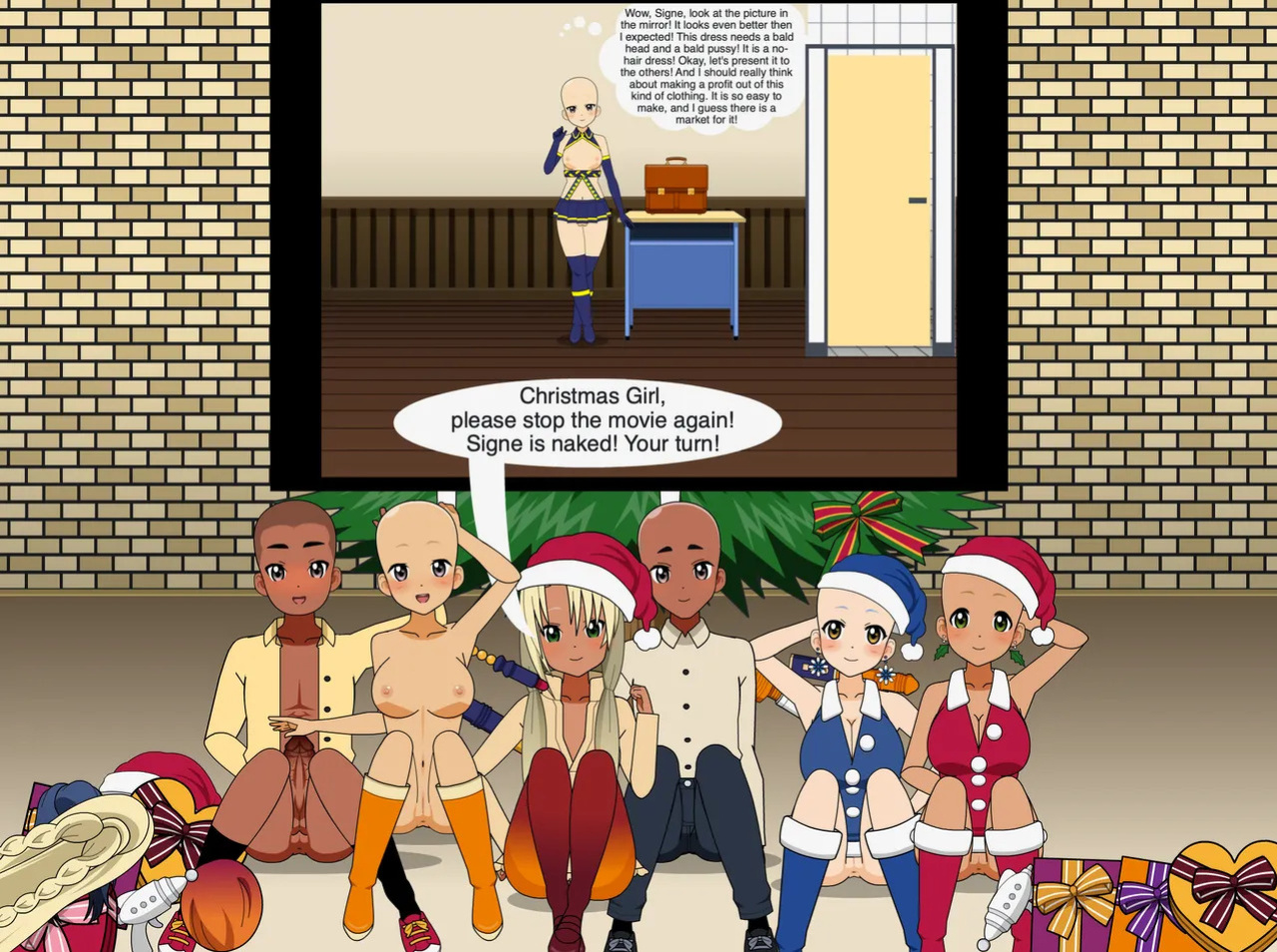 Christmas Girl celebrates Christmas - Merry Christmas 2