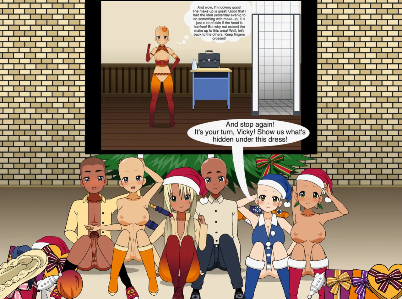 Christmas Girl celebrates Christmas - Merry Christmas 2
