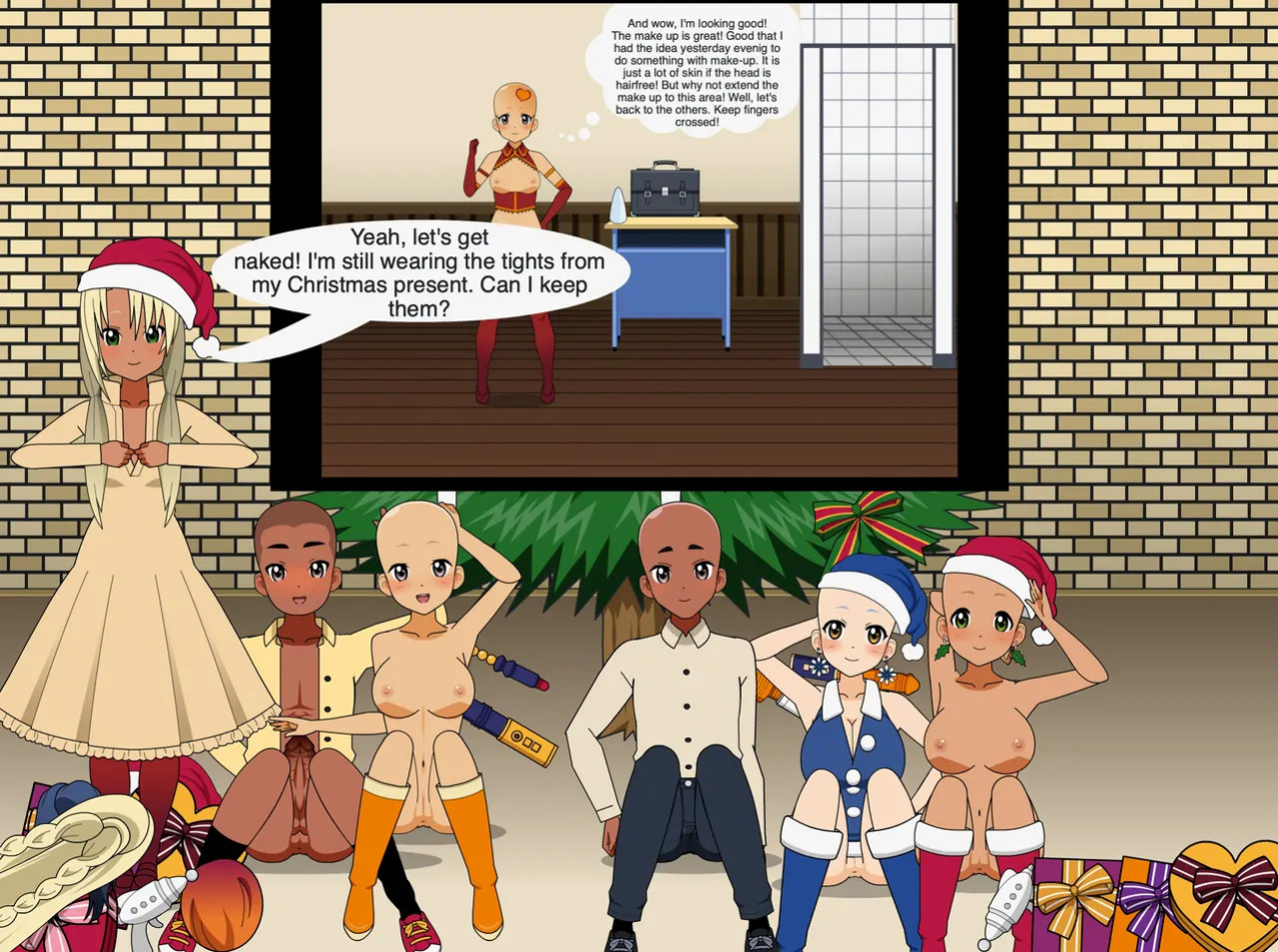 Christmas Girl celebrates Christmas - Merry Christmas 2