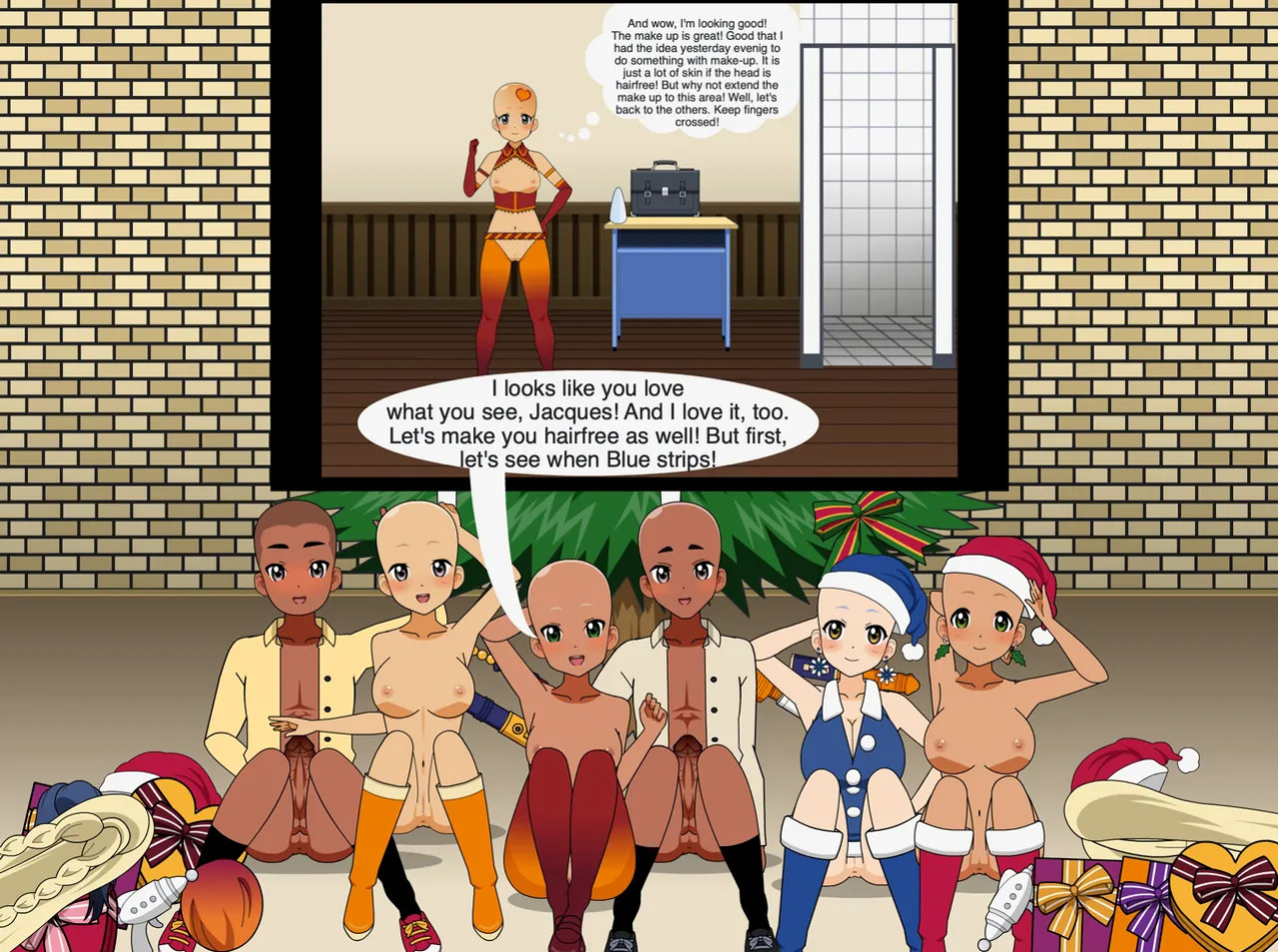 Christmas Girl celebrates Christmas - Merry Christmas 2