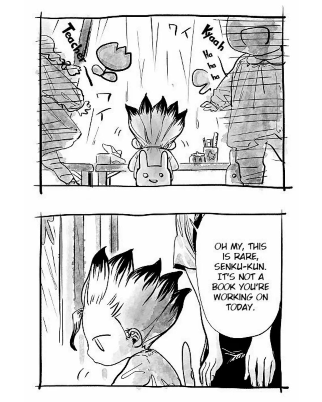 [Daiki] Thanks, Dr. STONE (Dr. Stone)