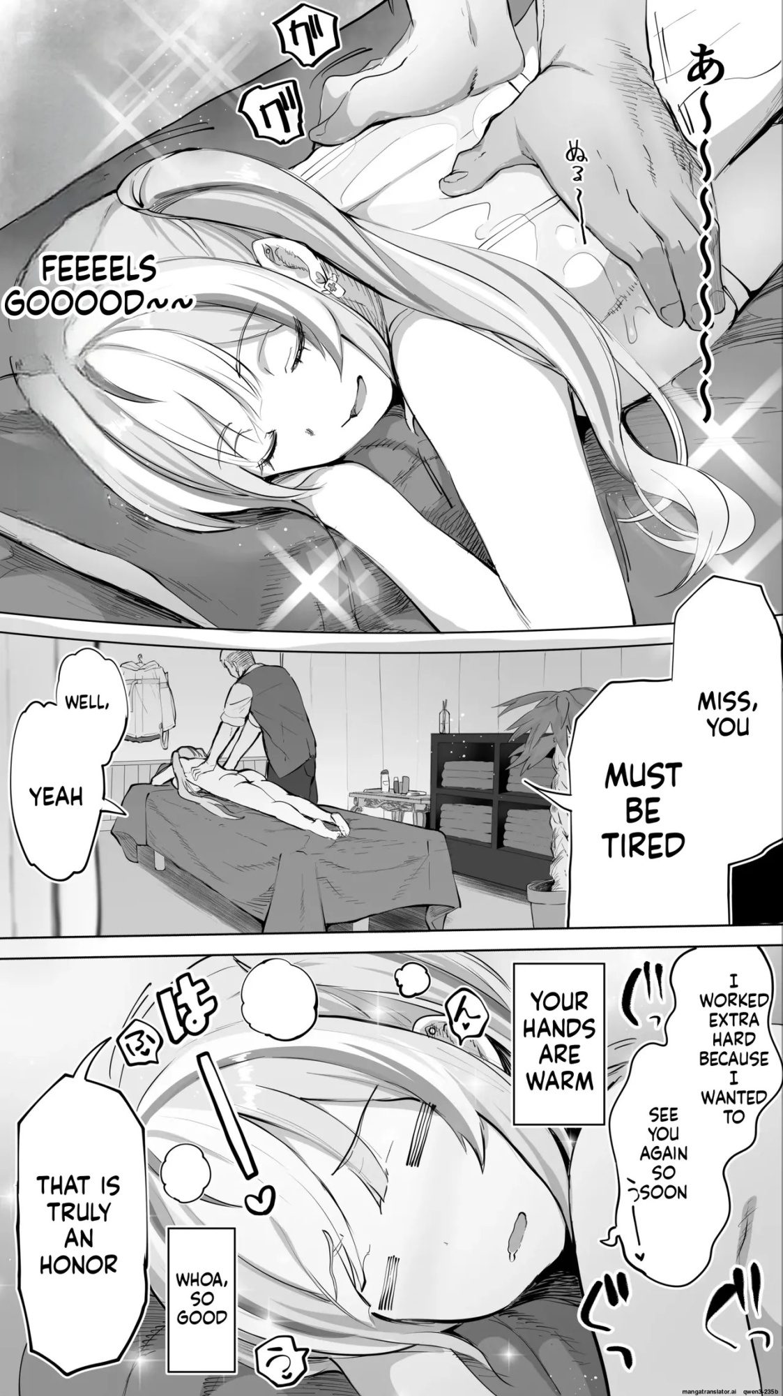 [STUDIO HUAN (Raidon)] Iki Jigoku Refle ni Ochiru Tenshi Kaiwai-chan ♥ | An "Angel-Style" Girl Succumbing to Orgasm-Inducing Hellish Massage ♥ [English]