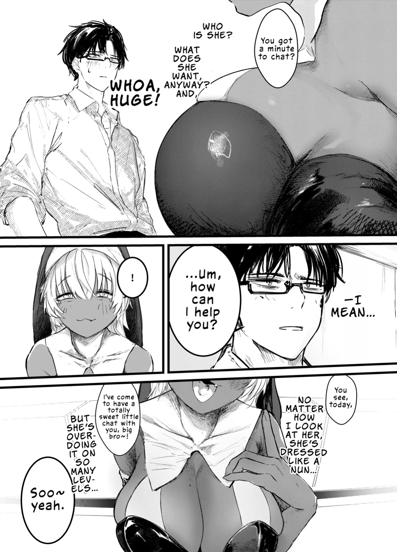 [Gakuraku (gaku)] Kasshoku Gal Sister no Wakarase Shuukyou Kanyuu | The Tanned Gal Nun's "Correction" Religious Recruitment [English] [LKK•Scans]