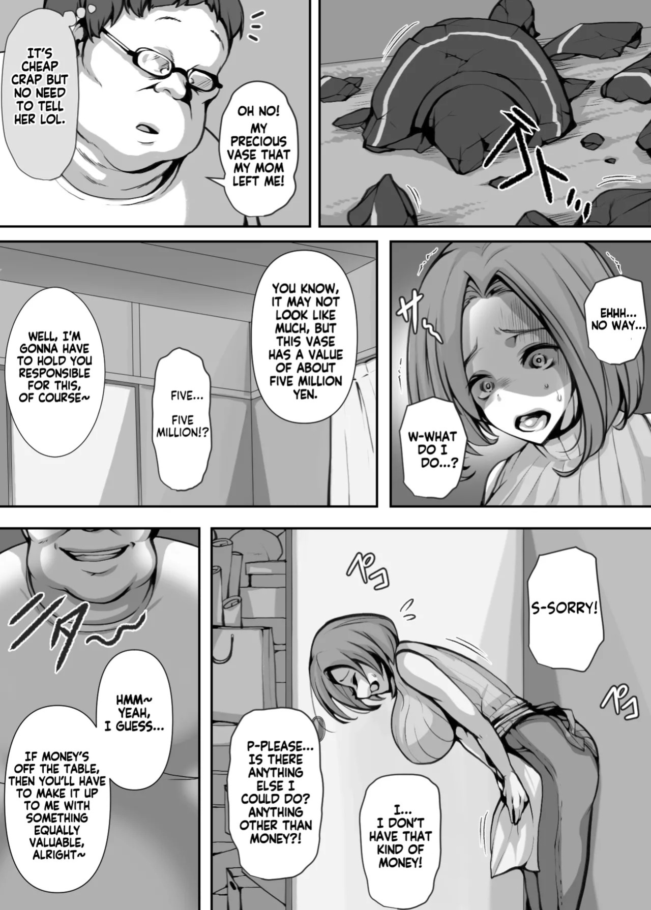 [Mitsumitsu Niku] Ohogoe wo Hiteishita Hitozuma ga Otosareru Hanashi | The Married Woman Who Denied Her Crazy Moans Was Defeated [English] [KM_42]