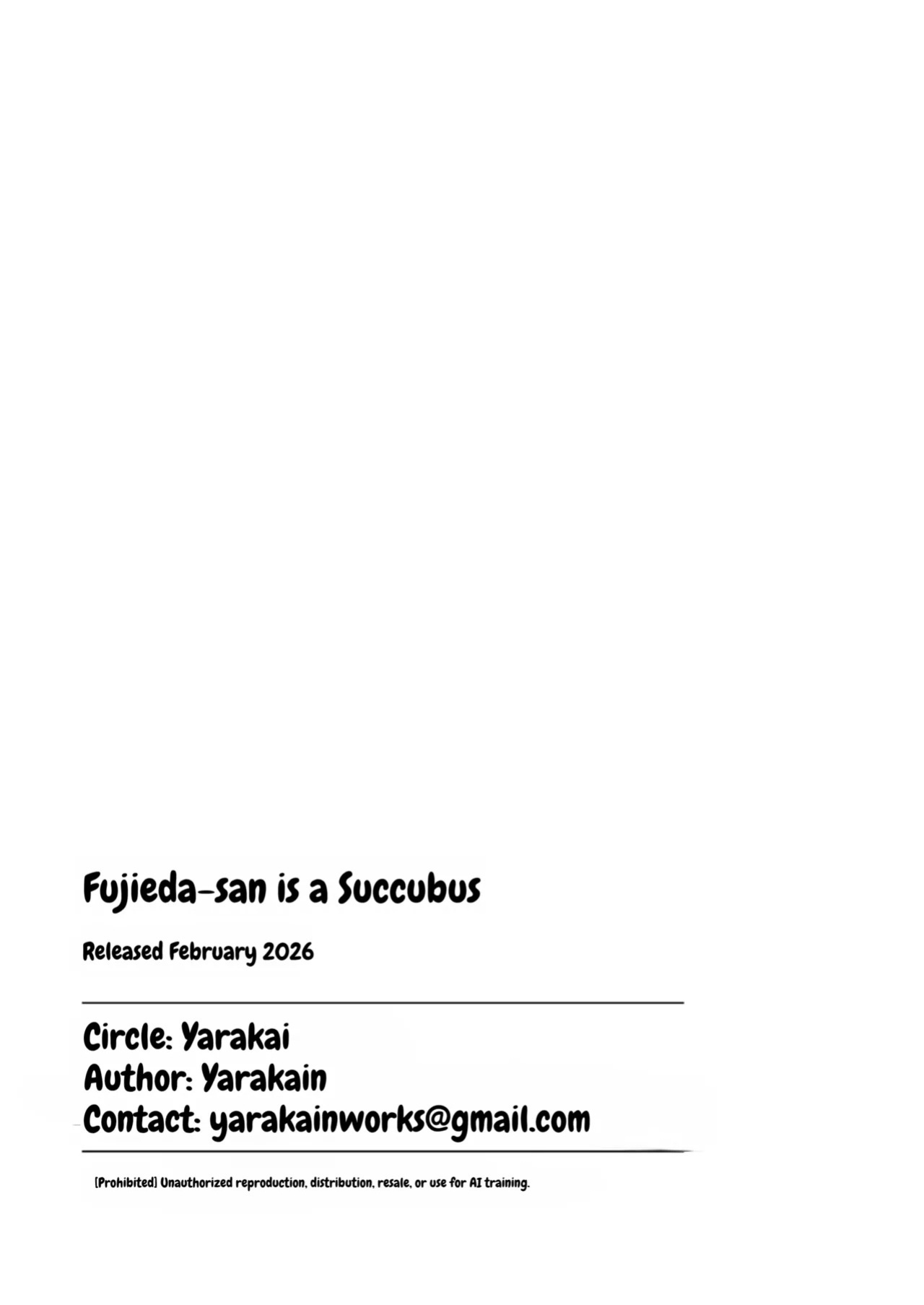 [Yarakain (Yarakai)] Fujieda-san wa Succubus [English]
