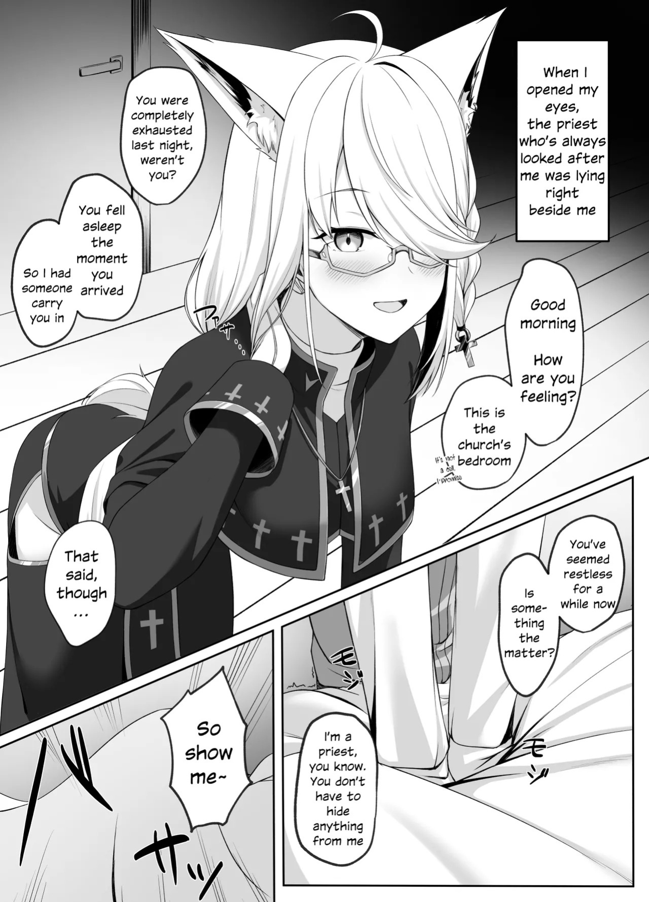 [Shirase Yui] Shinpu FBK-chan to Ecchi Suru Manga | Secret Affairs with a Priest (Shirakami Fubuki) [English] [White Witch]