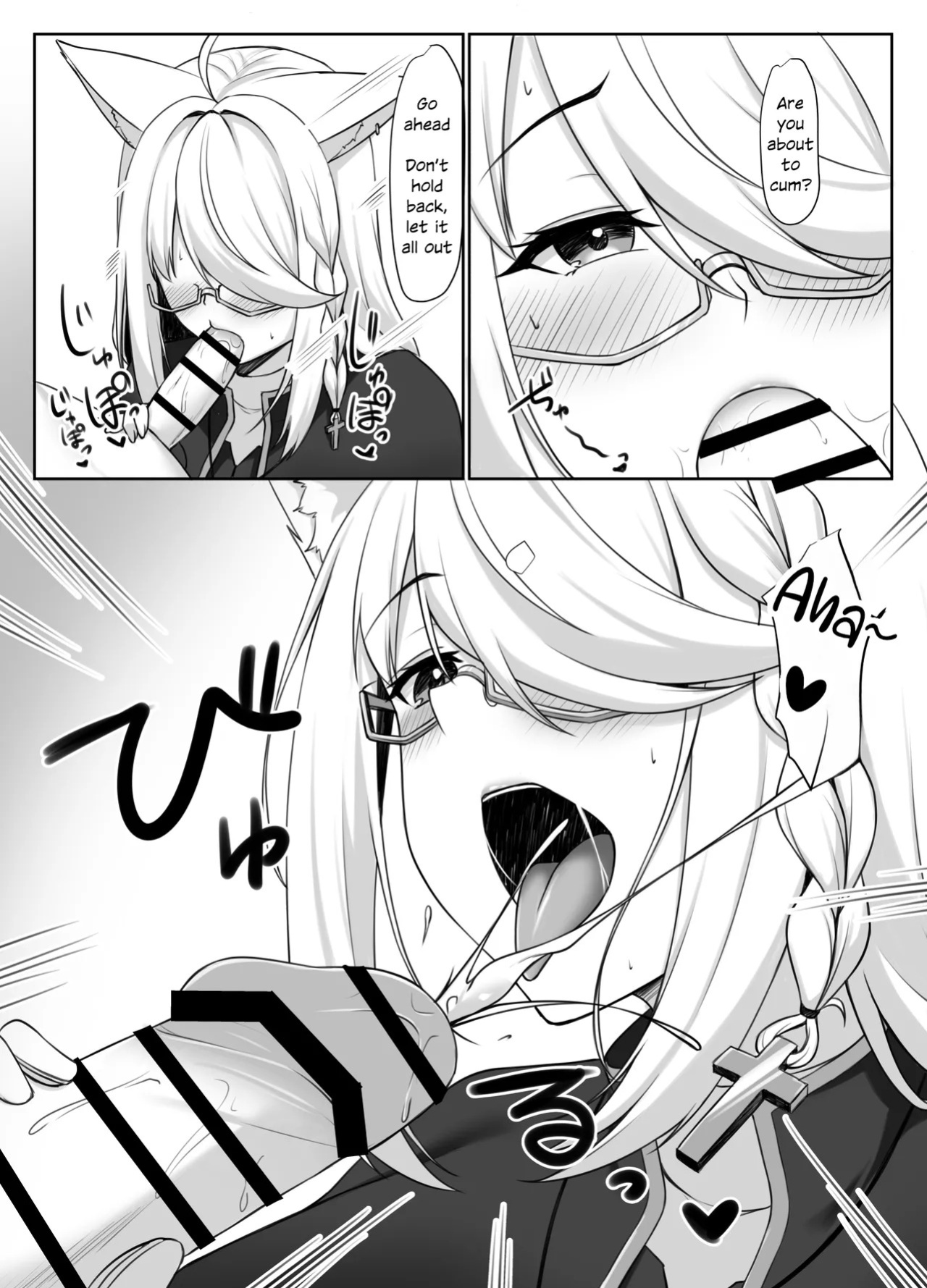 [Shirase Yui] Shinpu FBK-chan to Ecchi Suru Manga | Secret Affairs with a Priest (Shirakami Fubuki) [English] [White Witch]