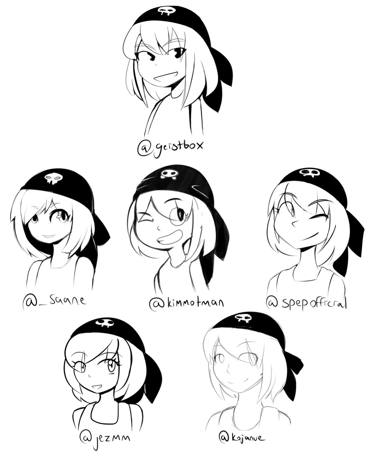 [various] Pandy & friends (OCs by Geistbox)