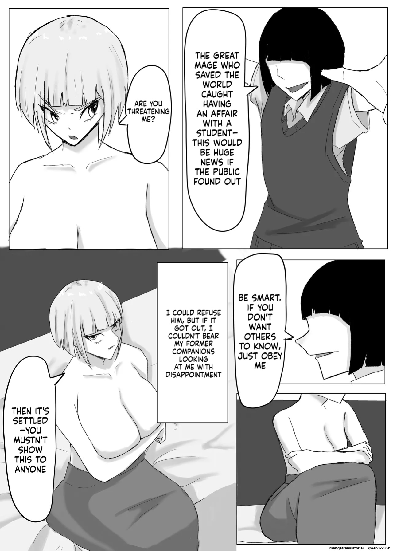 Hero's party ntr after beating the demon lord